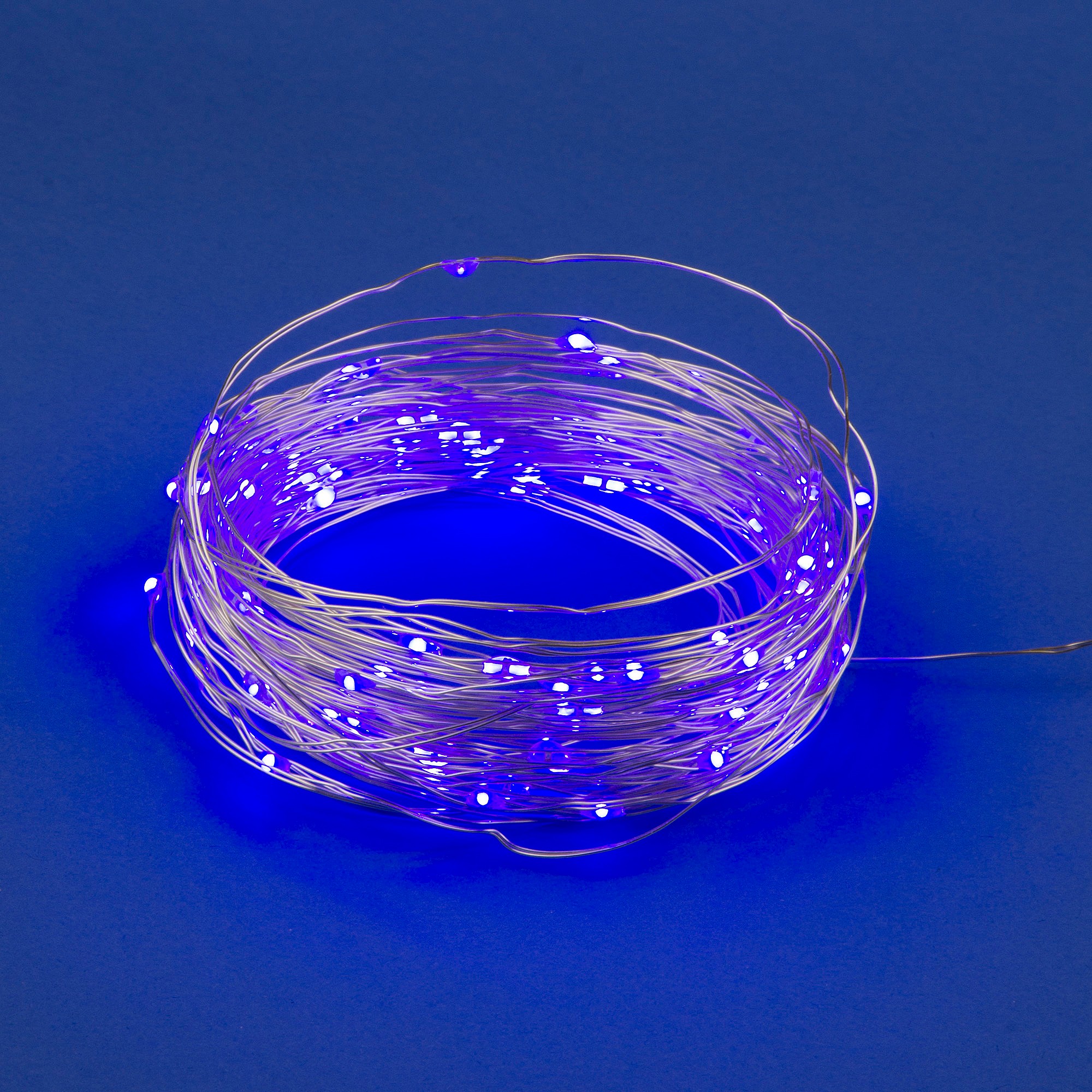 Гирлянда Uniel ULD-S1000-100/SCB/3AA PURPLE IP20 DEW