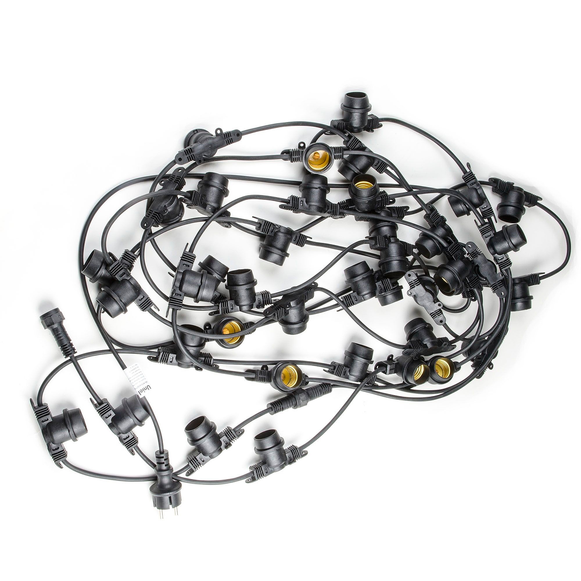 Гирлянда Белт-лайт Uniel UDL-K120 200/E27/100M IP65 BLACK BELT-LIGHT