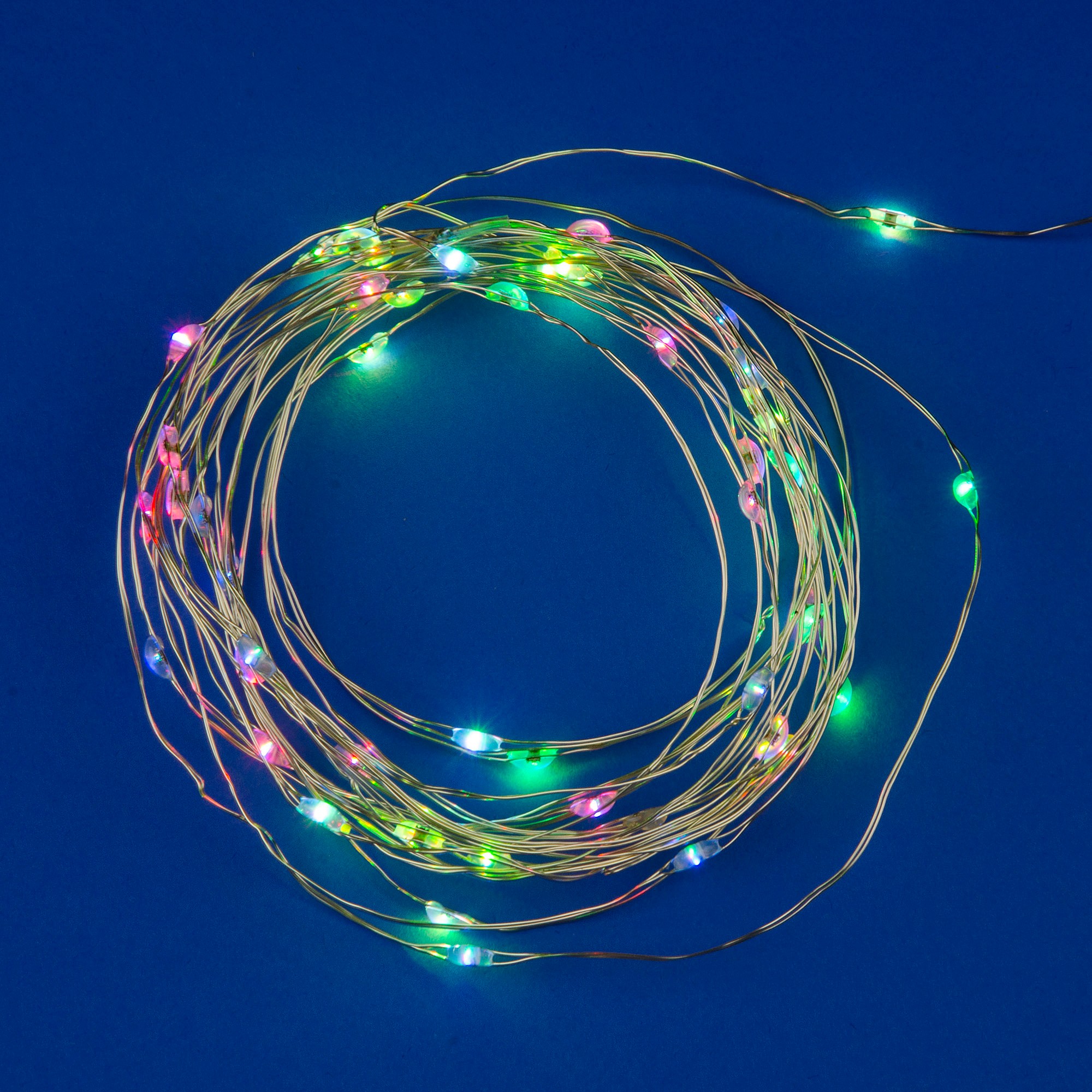 Гирлянда Uniel ULD-S0500-050/DTB/3AA/RC RGB IP20 DEW