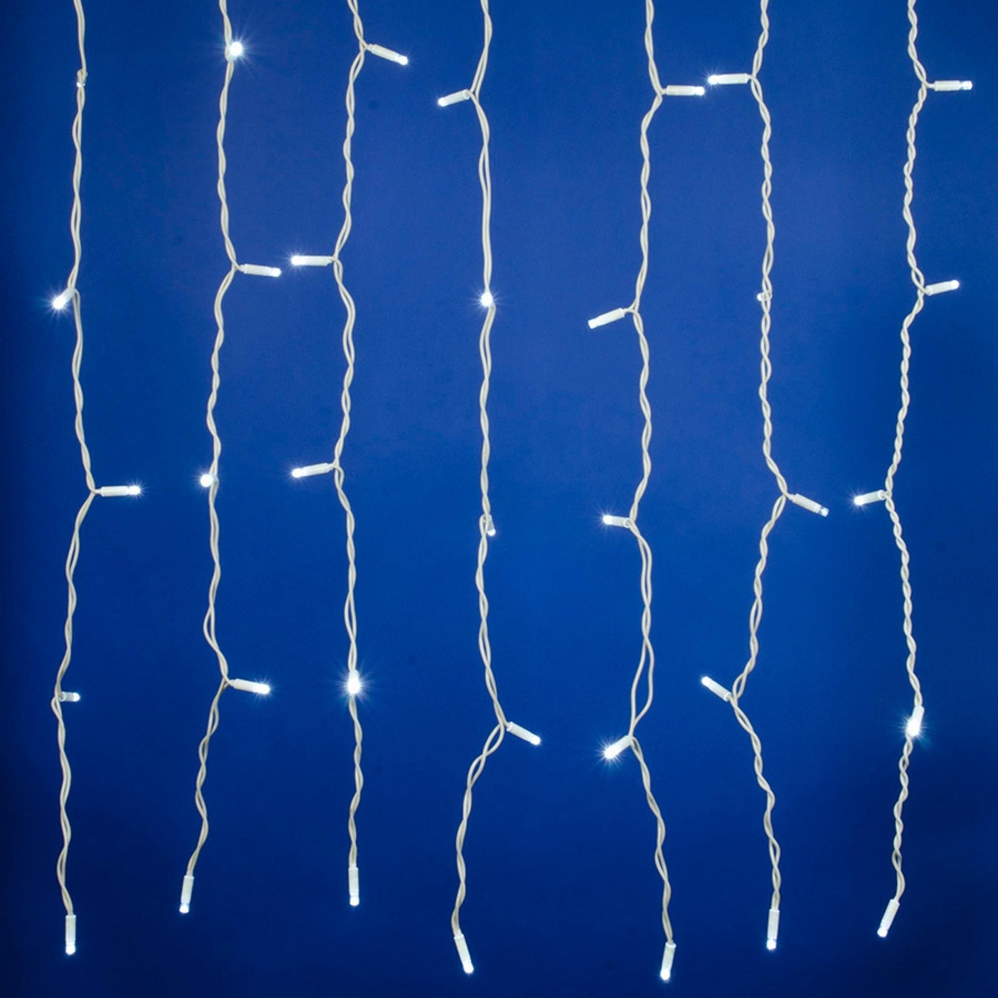 Занавес светодиодный с эффектом мерцания, 1,5х1,5м Uniel ULD-C1515-160/TWK WHITE IP67