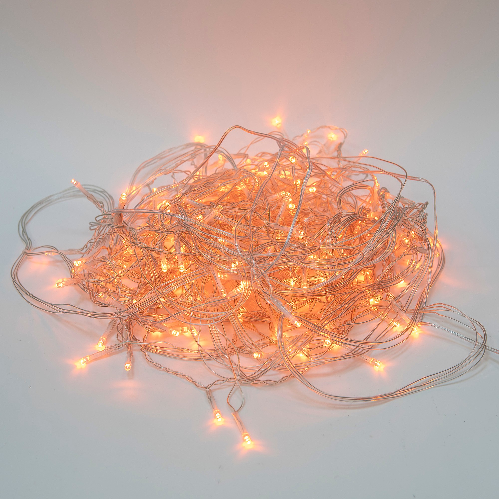 Бахрома светодиодная с эффектом мерцания Uniel ULD-B12006-195/TTK AMBER IP44