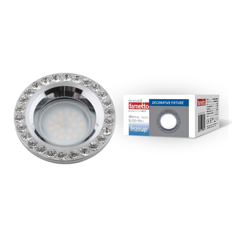 Встраиваемый светильник Fametto Vernissage DLS-V106 GU5.3 CHROME