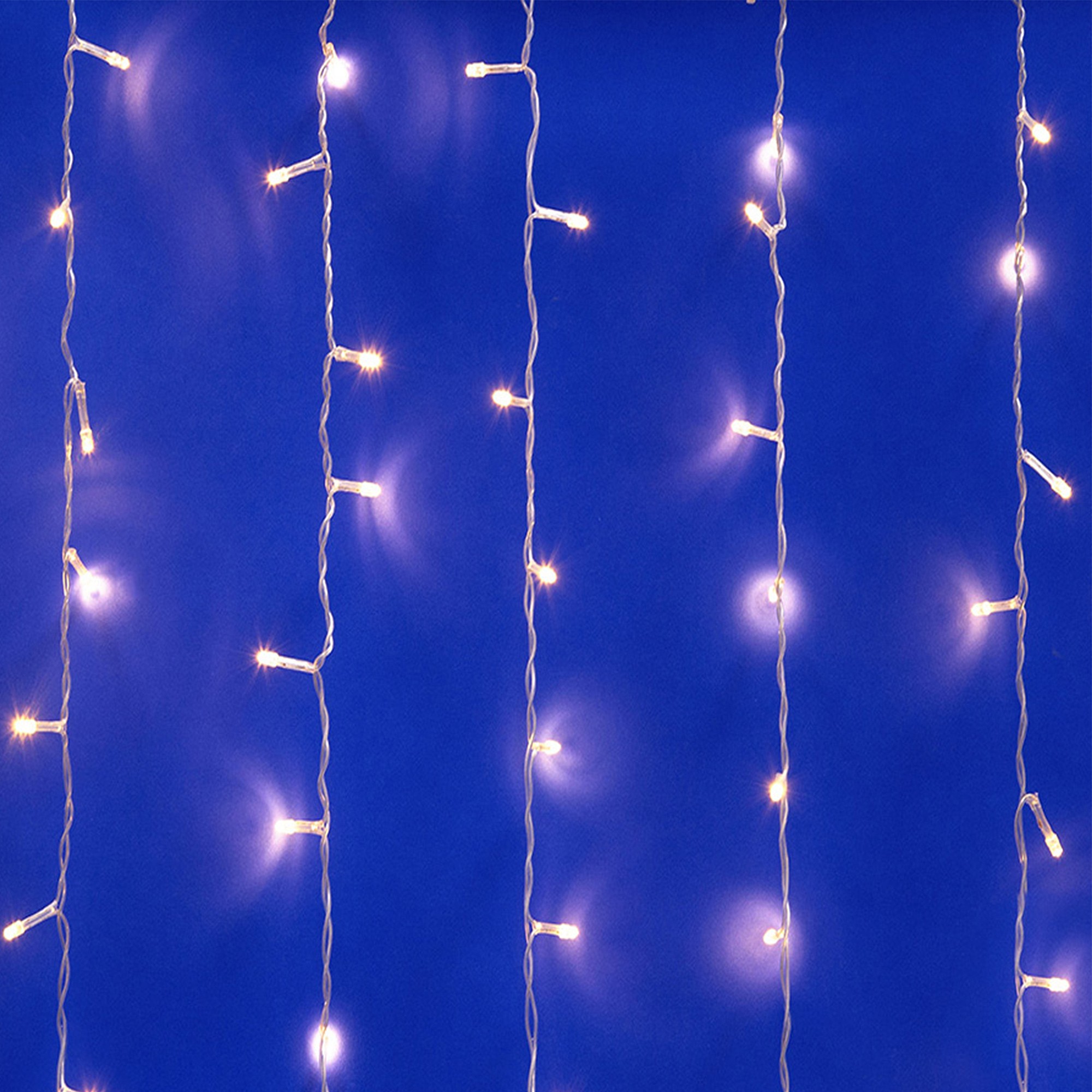 Занавес светодиодный, 1,5х1,5м Uniel ULD-C1515-100/DTA WARM WHITE IP20