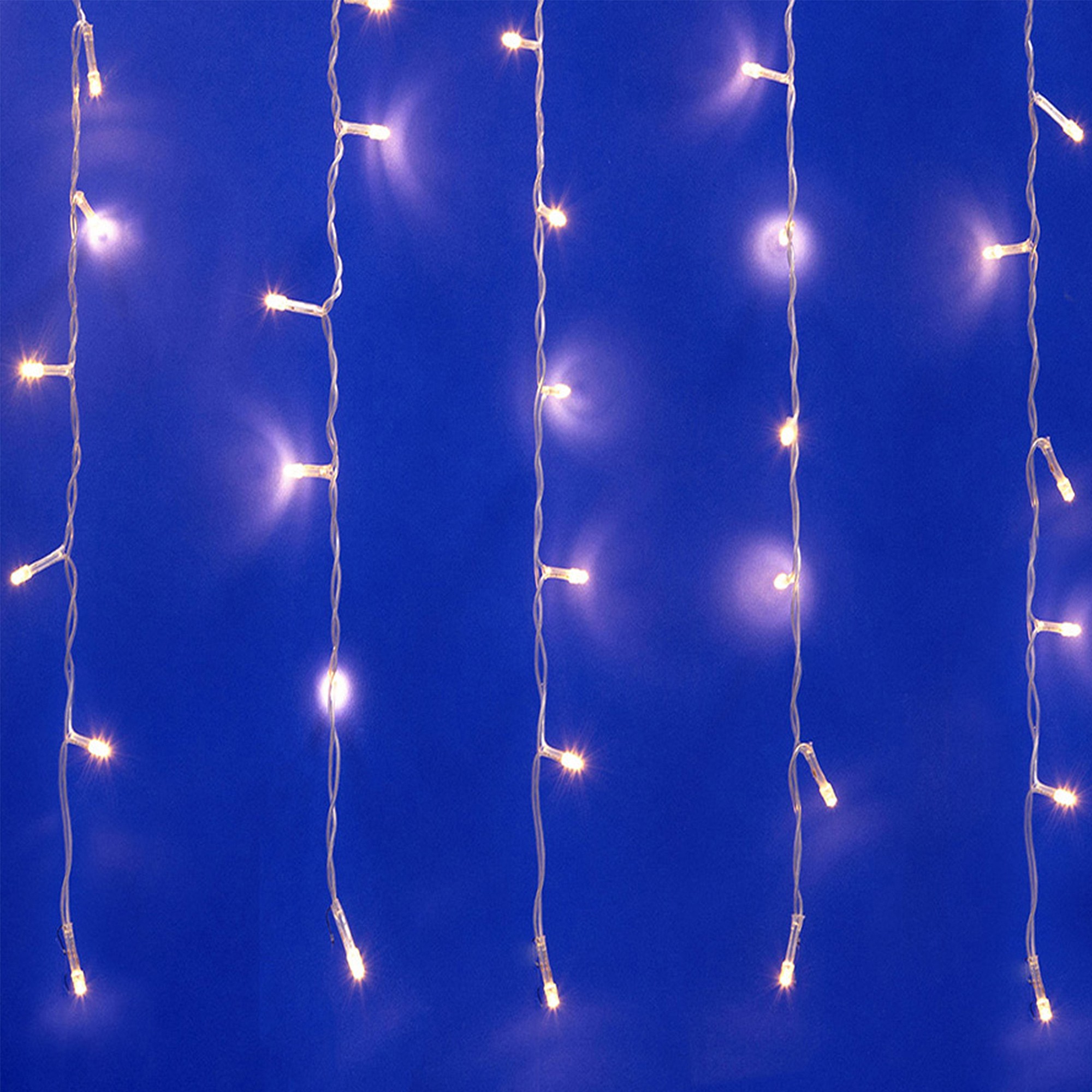 Занавес светодиодный, 3х2м Uniel ULD-C3020-160/DTA WARM WHITE IP20