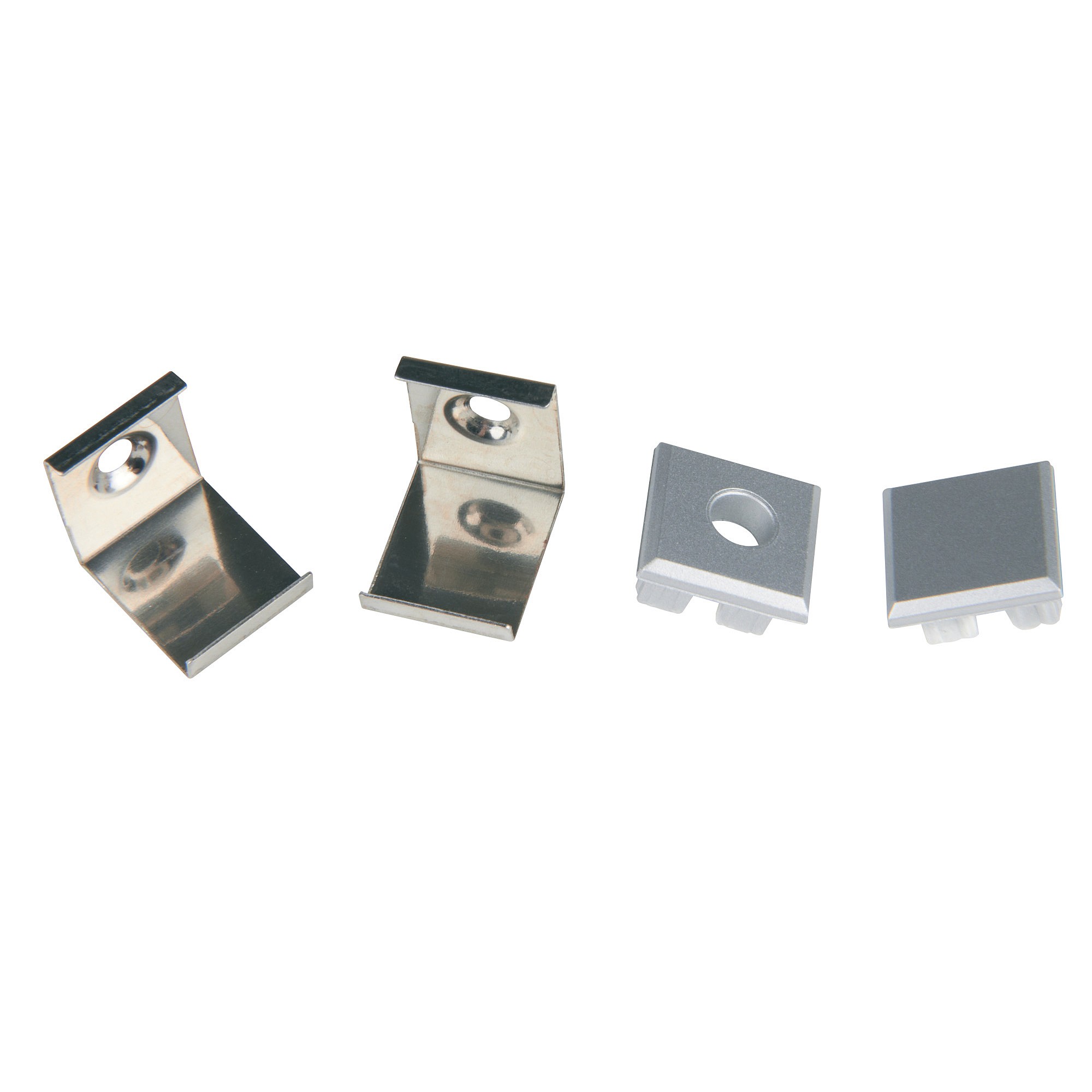 Набор аксессуаров для алюминиевого профиля Uniel UFE-N05 SILVER A POLYBAG