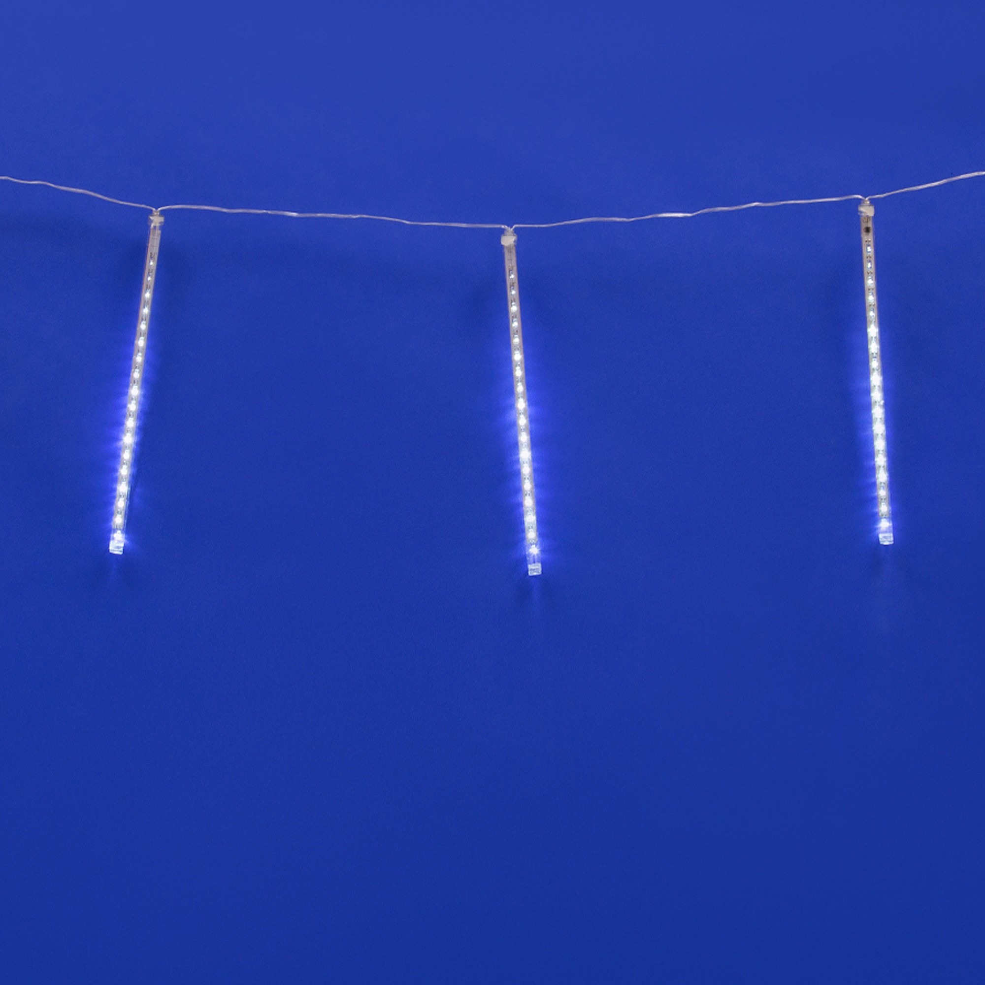 Занавес светодиодный фигурный «Падающие звезды» Uniel ULD-E2405-240/DTK WHITE IP44 METEOR