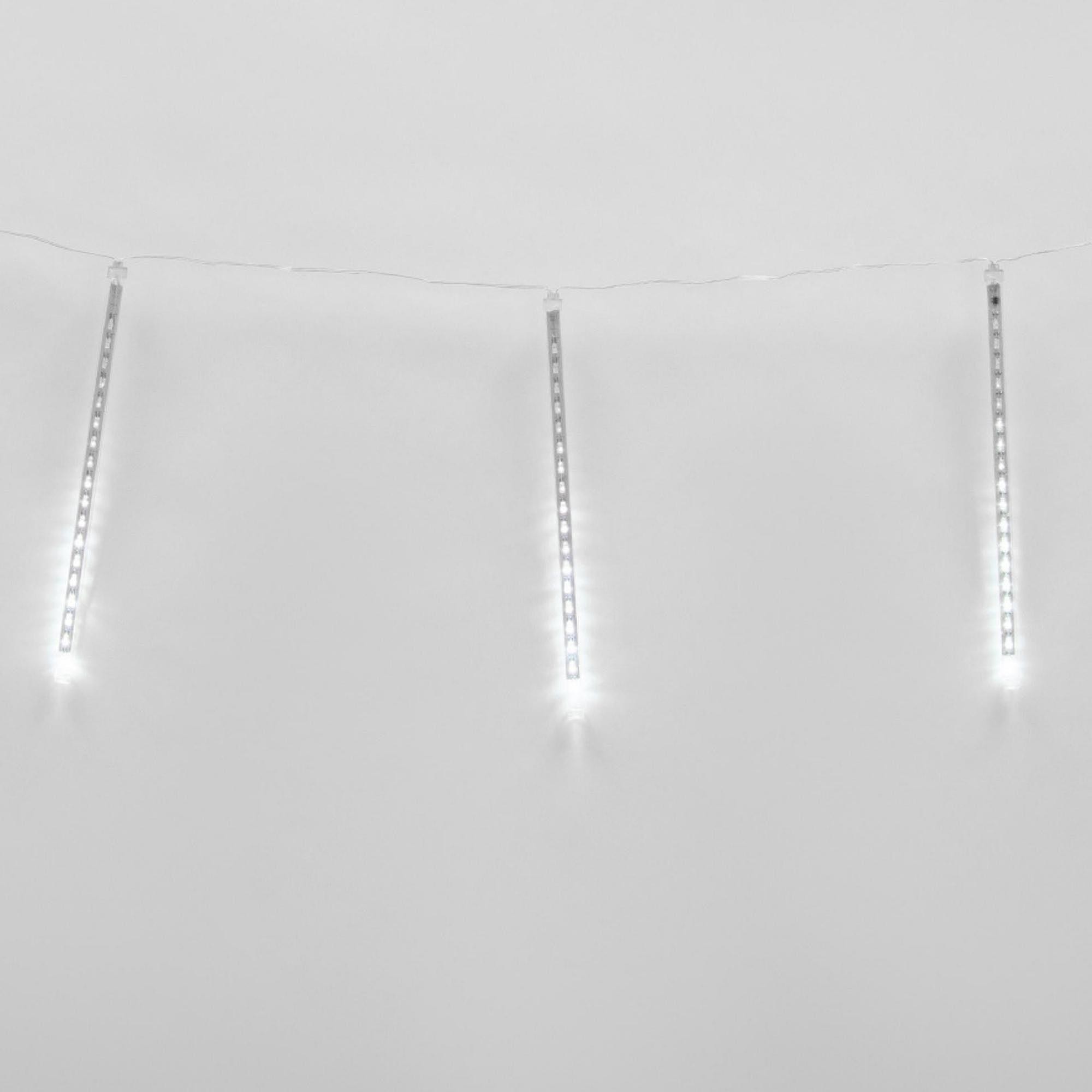 Занавес светодиодный фигурный «Падающие звезды» Uniel ULD-E2403-144/DTK WHITE IP44 METEOR