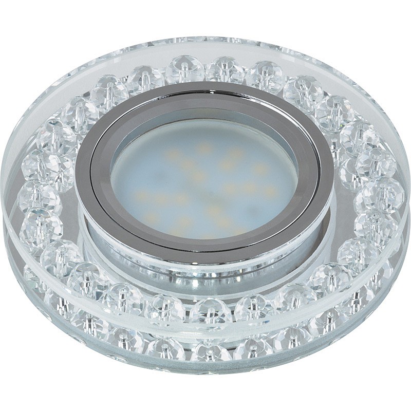 Встраиваемый светильник Fametto Peonia DLS-P102 GU5.3 CHROME/CLEAR