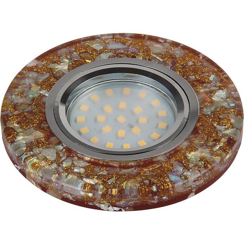 Встраиваемый светильник Fametto Luciole DLS-L103 GU5.3 CHROME/BROWN