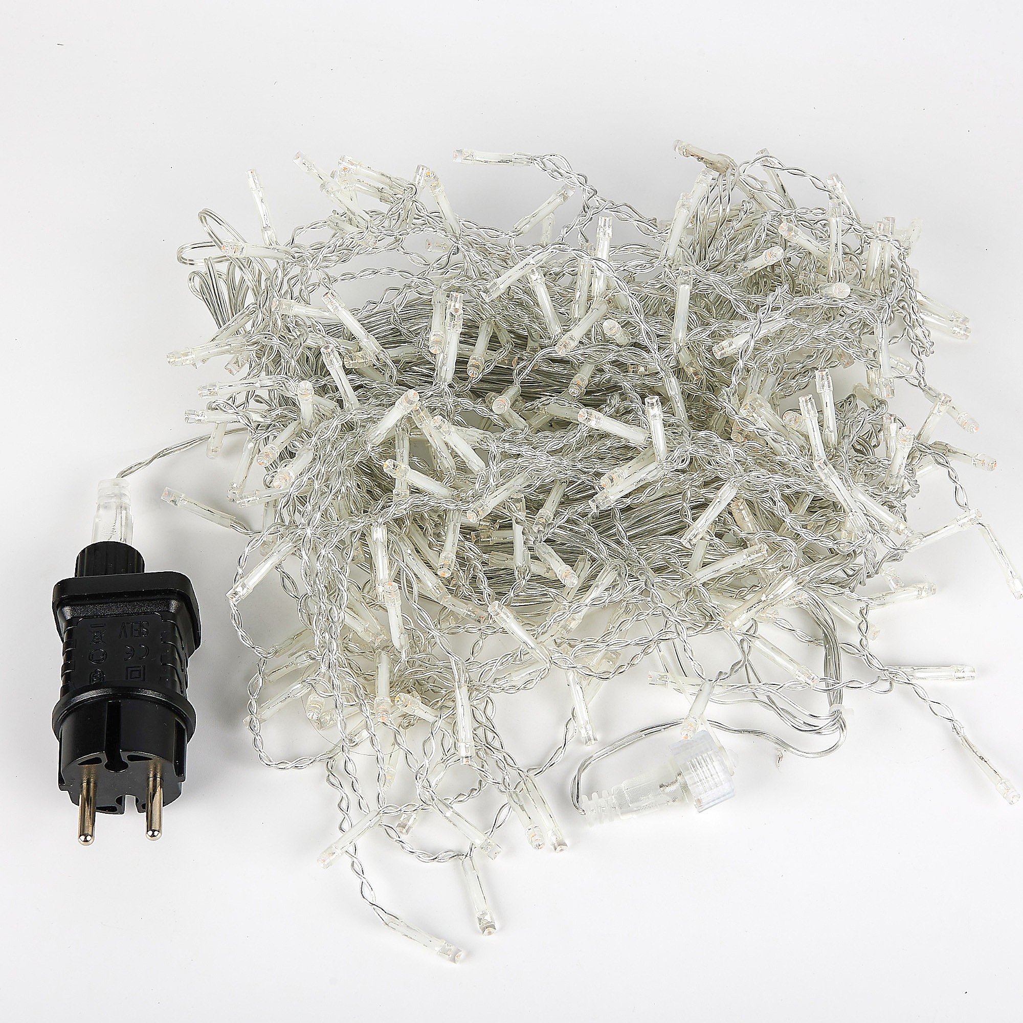 Бахрома светодиодная с эффектом мерцания, 10м Uniel ULD-B10008-480/TTK WARM WHITE IP44