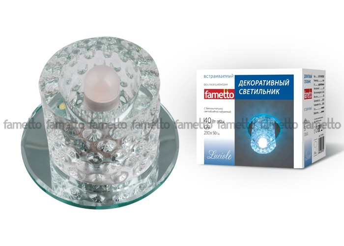 Встраиваемый светильник Fametto Luciole DLS-L118 G9 GLASSY/CLEAR