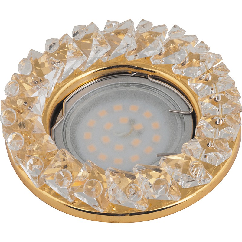Встраиваемый светильник Fametto Peonia DLS-P121 GU5.3 GOLD/CLEAR