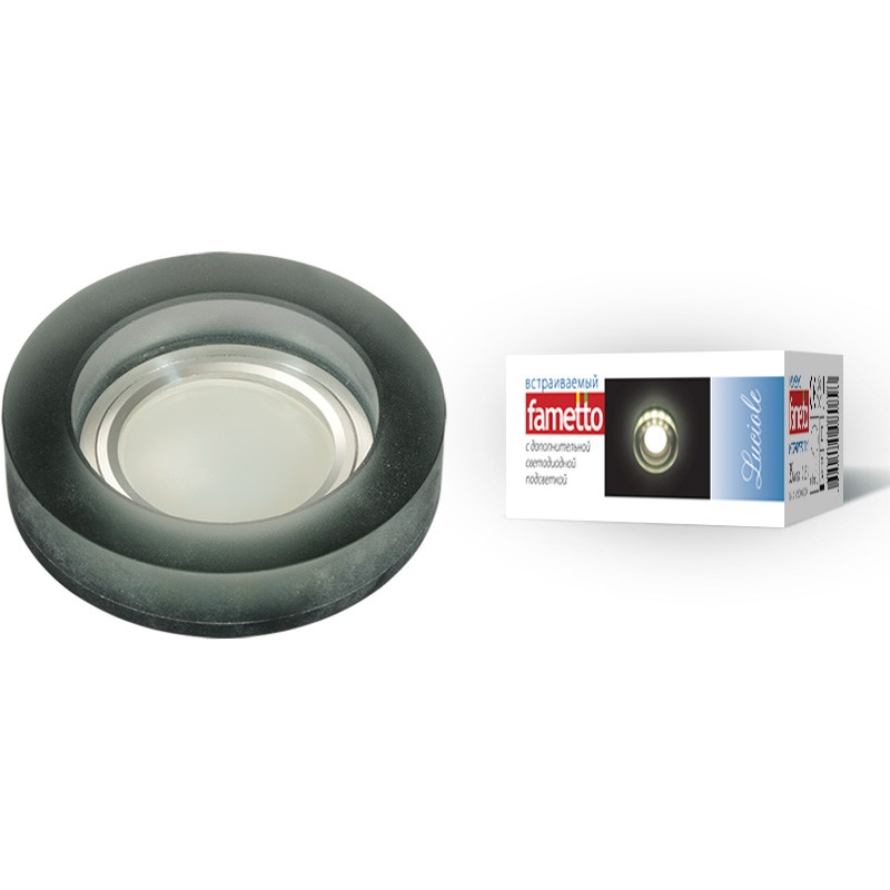 Встраиваемый светильник Fametto Luciole DLS-L110 GU5.3 CHROME/MATT BLACK