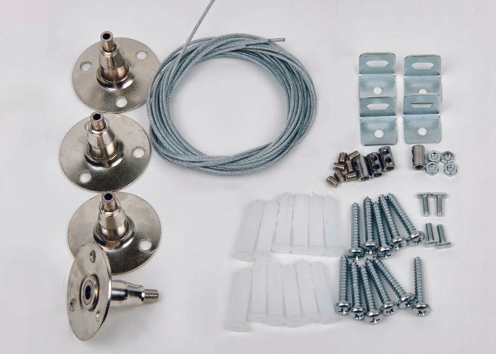 Крепления для светодиодных панелей Uniel UFL-H01 SILVER 100 POLYBAG