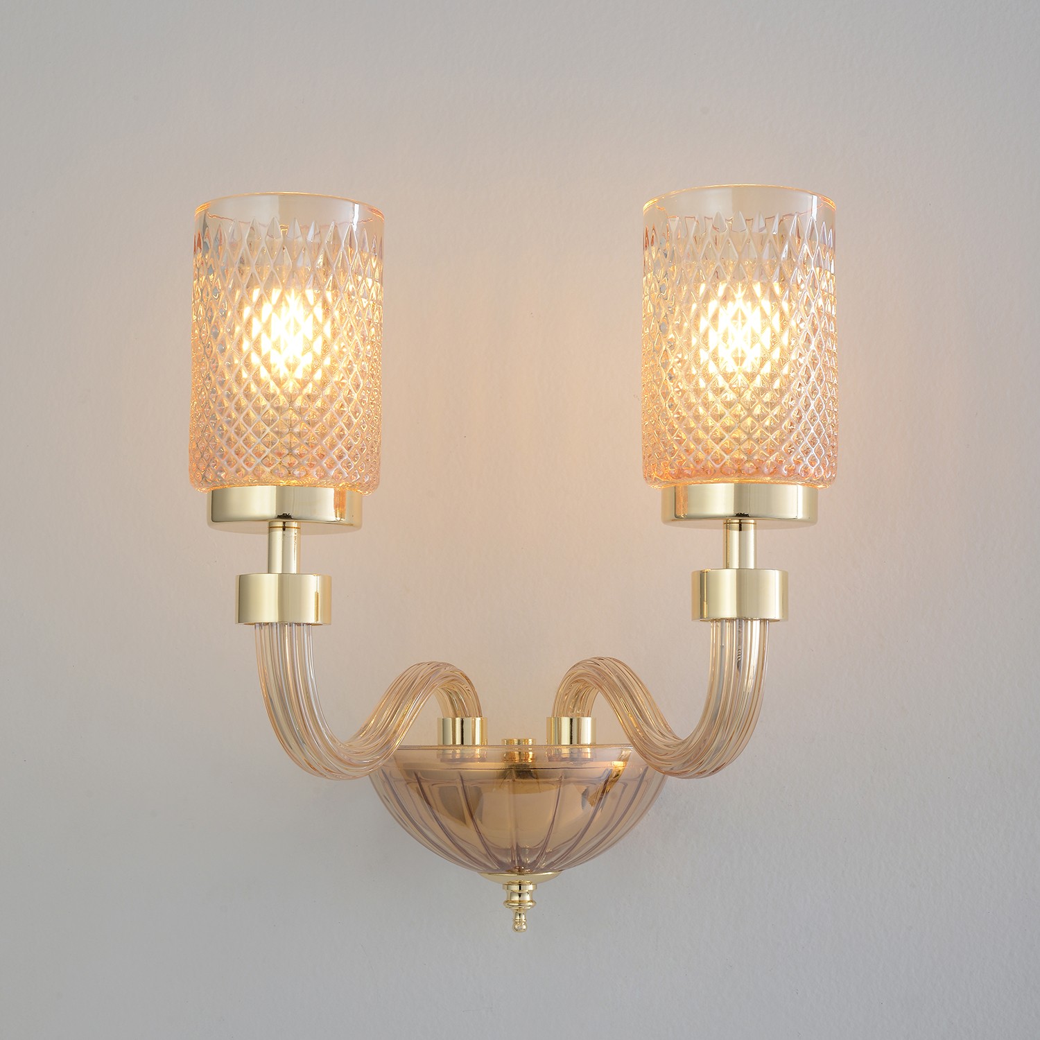 Настенное бра Crystal Lux Silvestro SILVESTRO AP2 AMBER