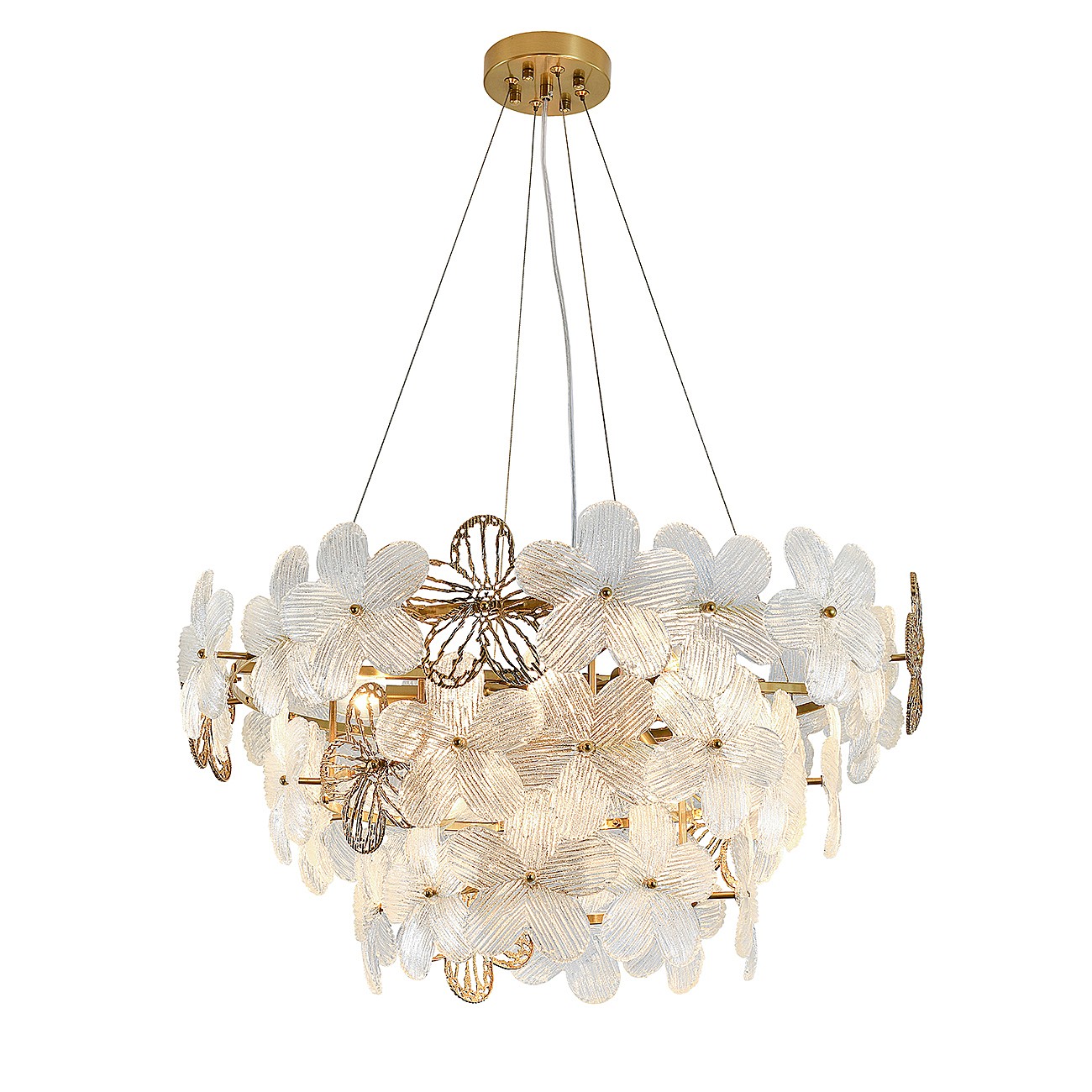 Подвесная люстра Indigo Fiori V000555 12049/8P Brass