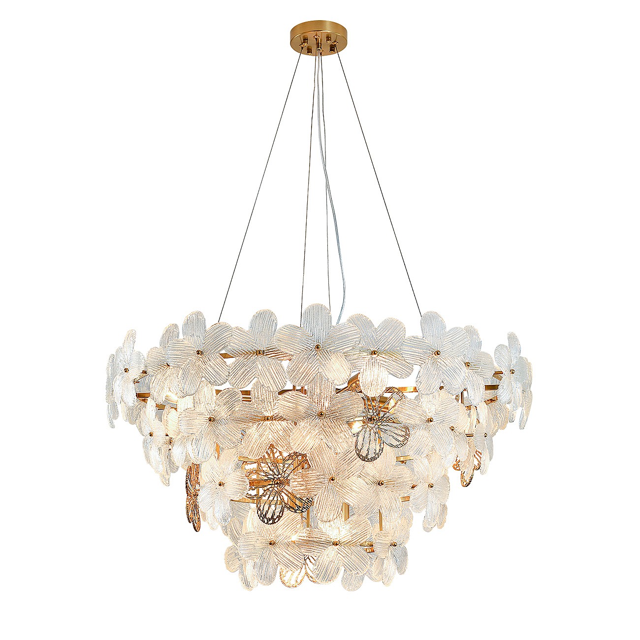 Подвесная люстра Indigo Fiori V000556 12049/10P Brass