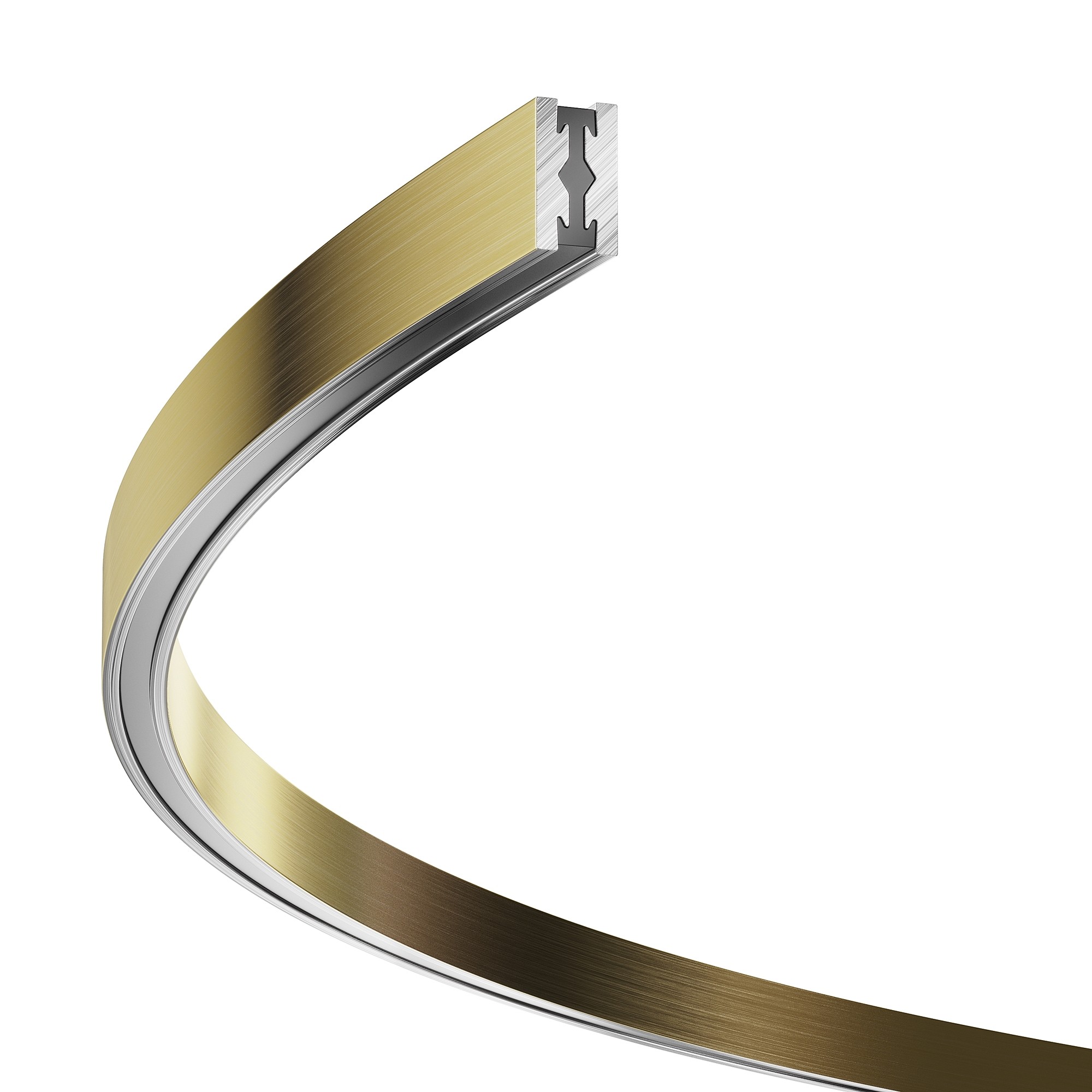 Шинопровод круглый из полукругов 1500мм Maytoni Busbar trunkings Flarity TRX154-2SR-D1500-BS