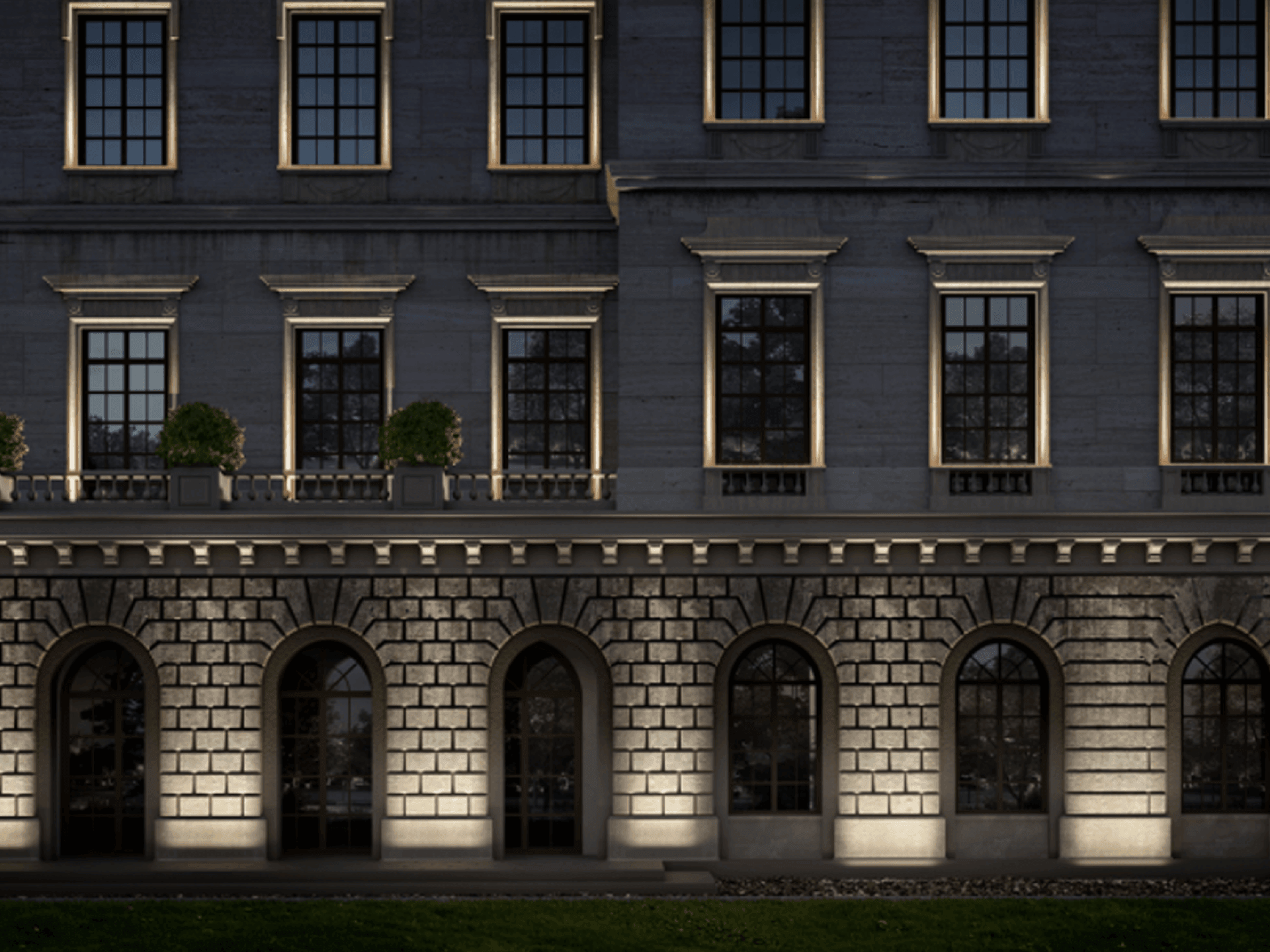 Уличный настенный светильник SWG DesignLed HL W-1961-3-GR-WW