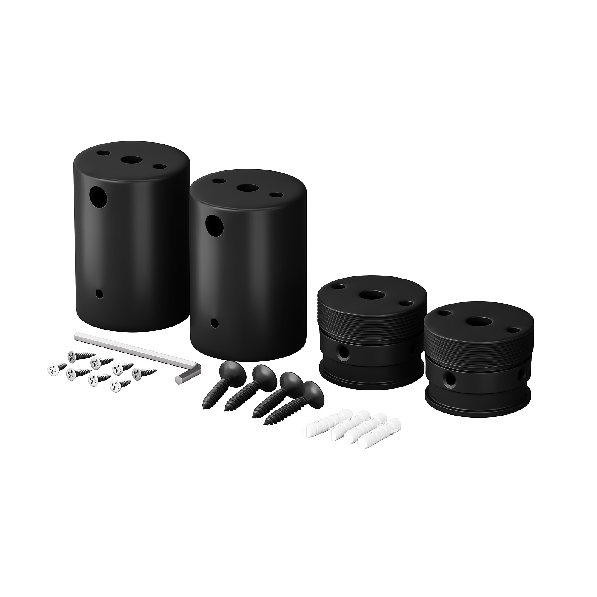 Набор для двухстороннего накладного монтажа Nemo D18 черный Maytoni Круглый 360° 201154