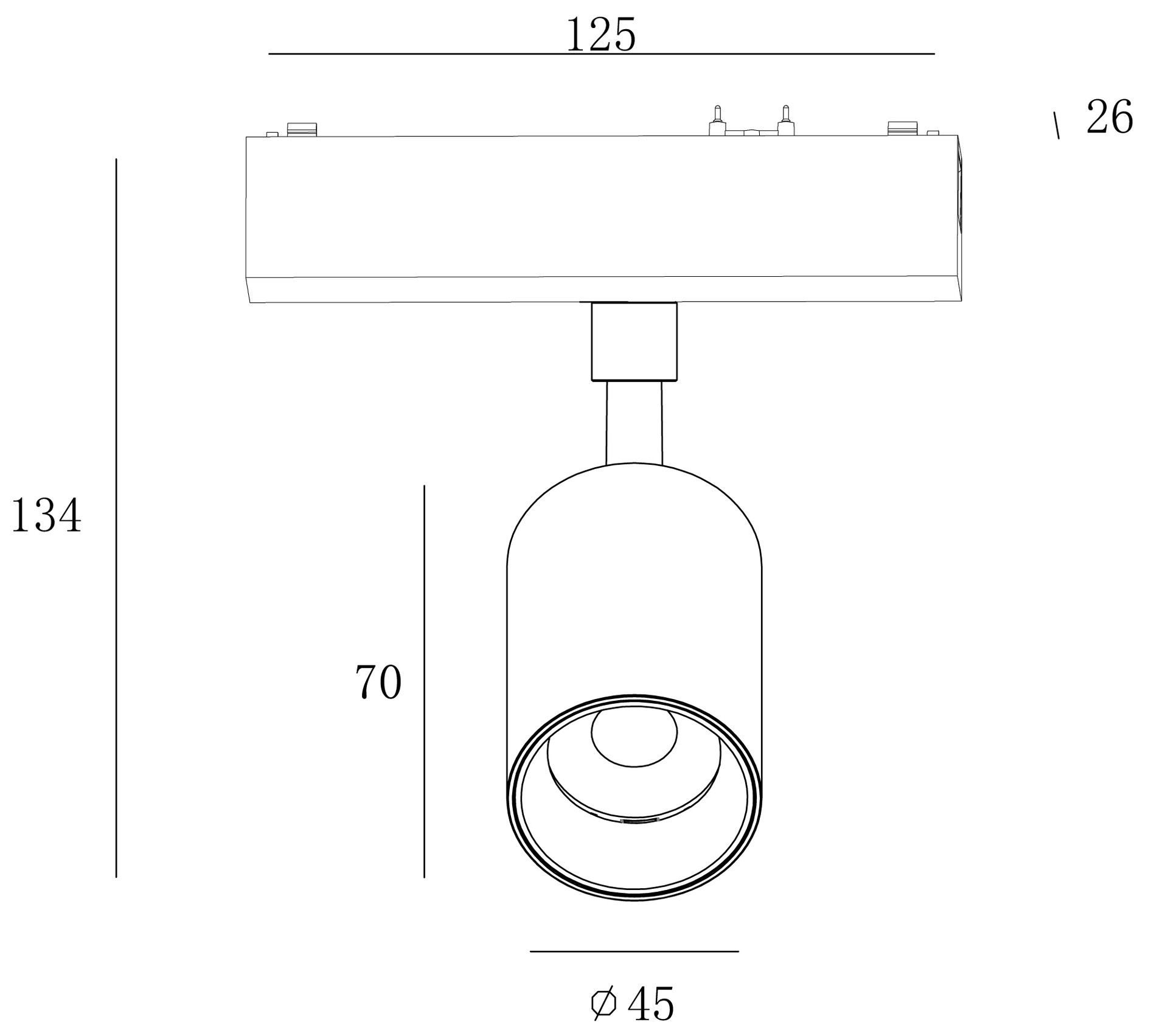 Трековый светильник SWG PRO SLIM SL-SLIM-SPBL-10-CCT