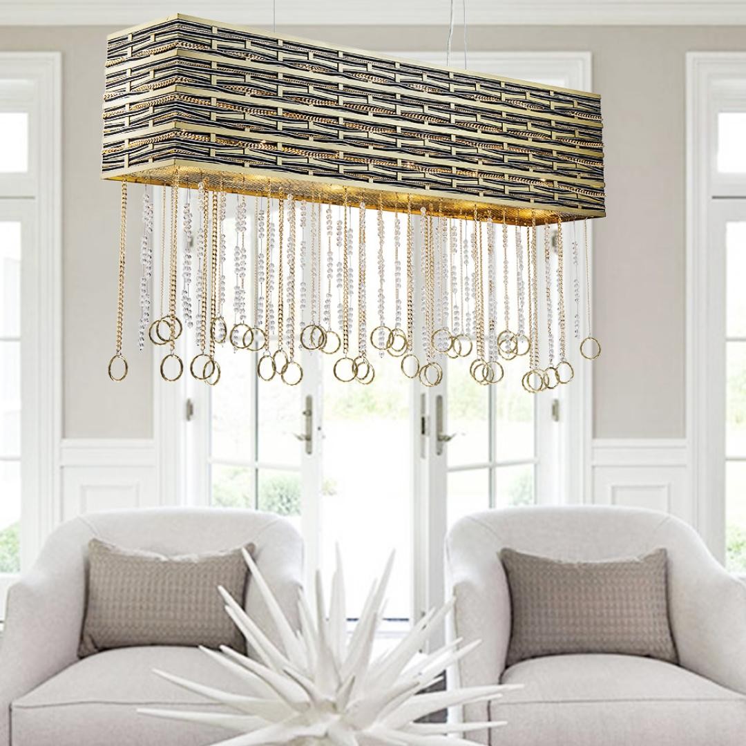 Подвесная люстра Lucia Tucci PERSO PERSO 4930.6 gold&amp;black