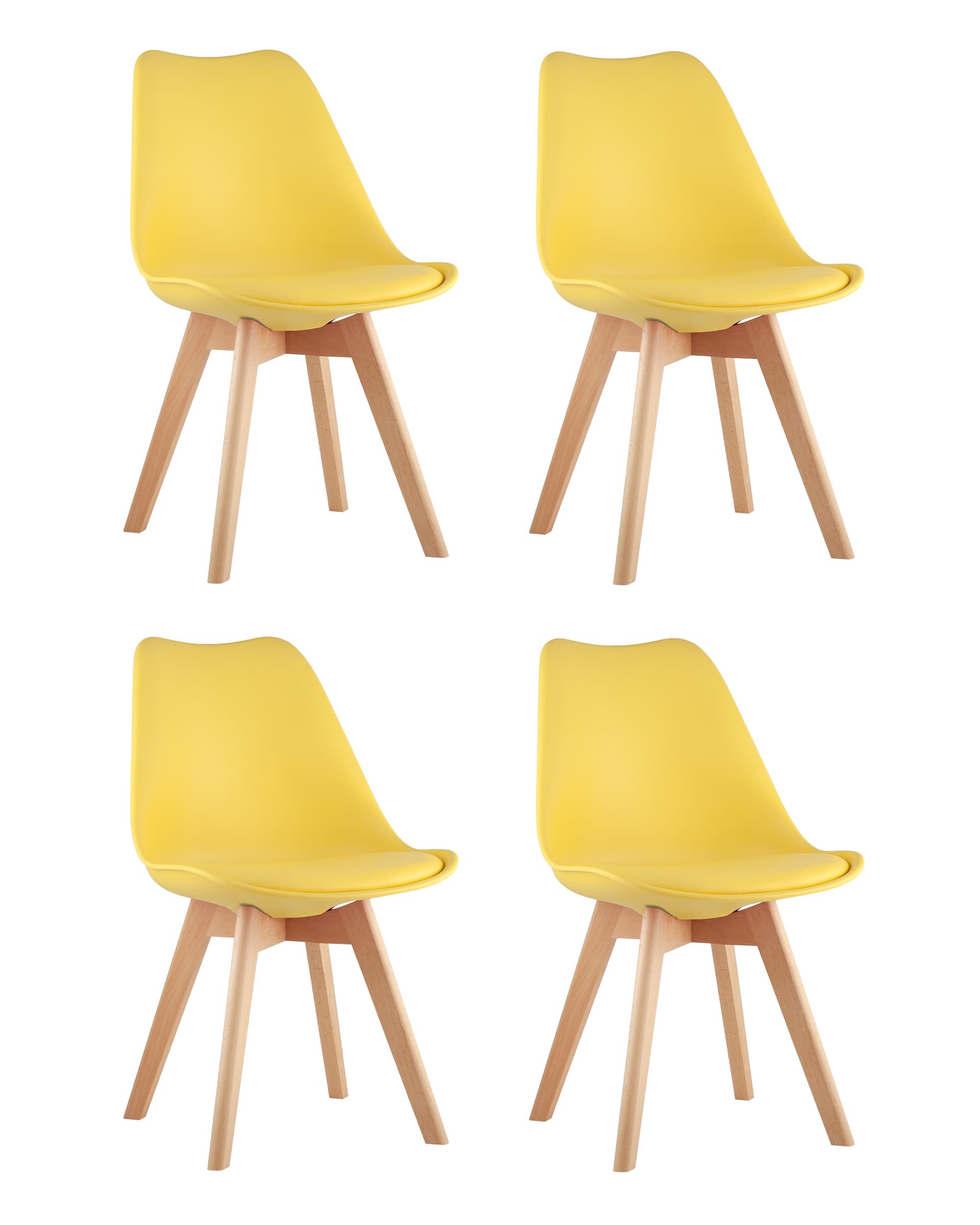 Комплект стульев Stool Group Frankfurt Y863 yellow X4