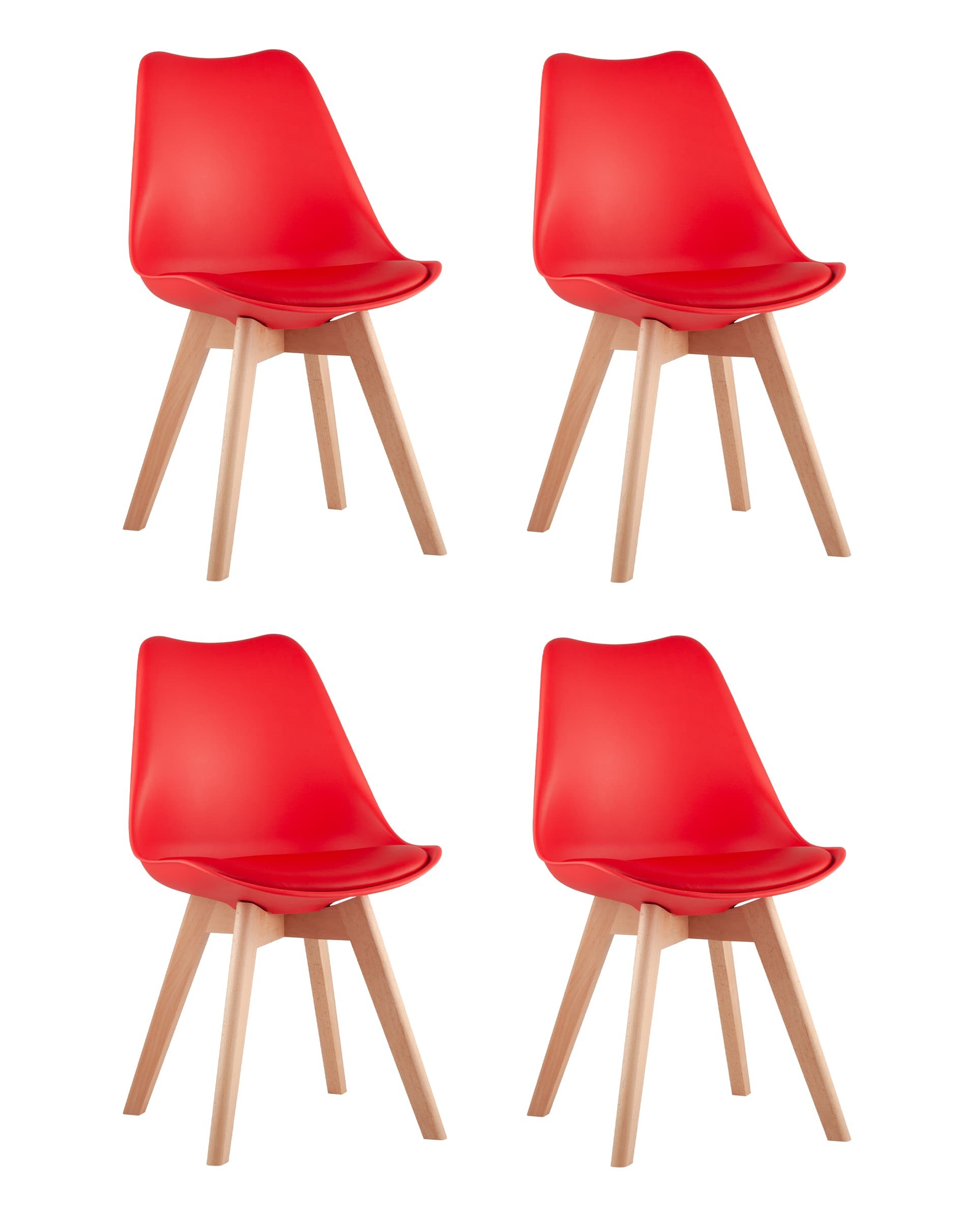 Комплект стульев Stool Group Frankfurt Y863 red X4