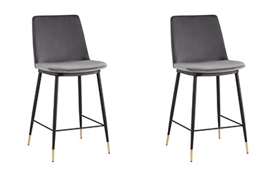 Комплект стульев Stool Group FDC9055C DARK GREY FUT-81 X2