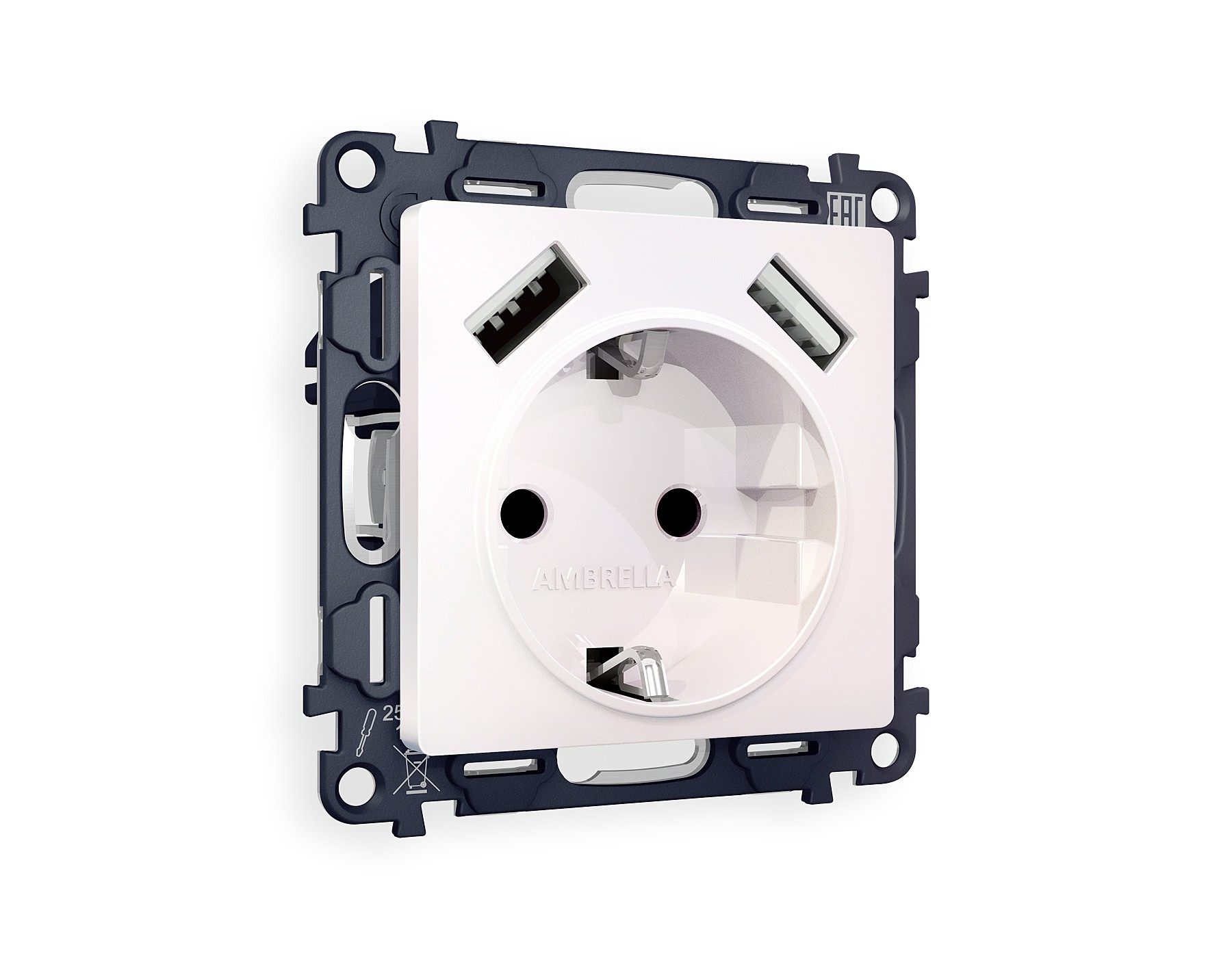 Розетка Ambrella Volt ALFA MA209010