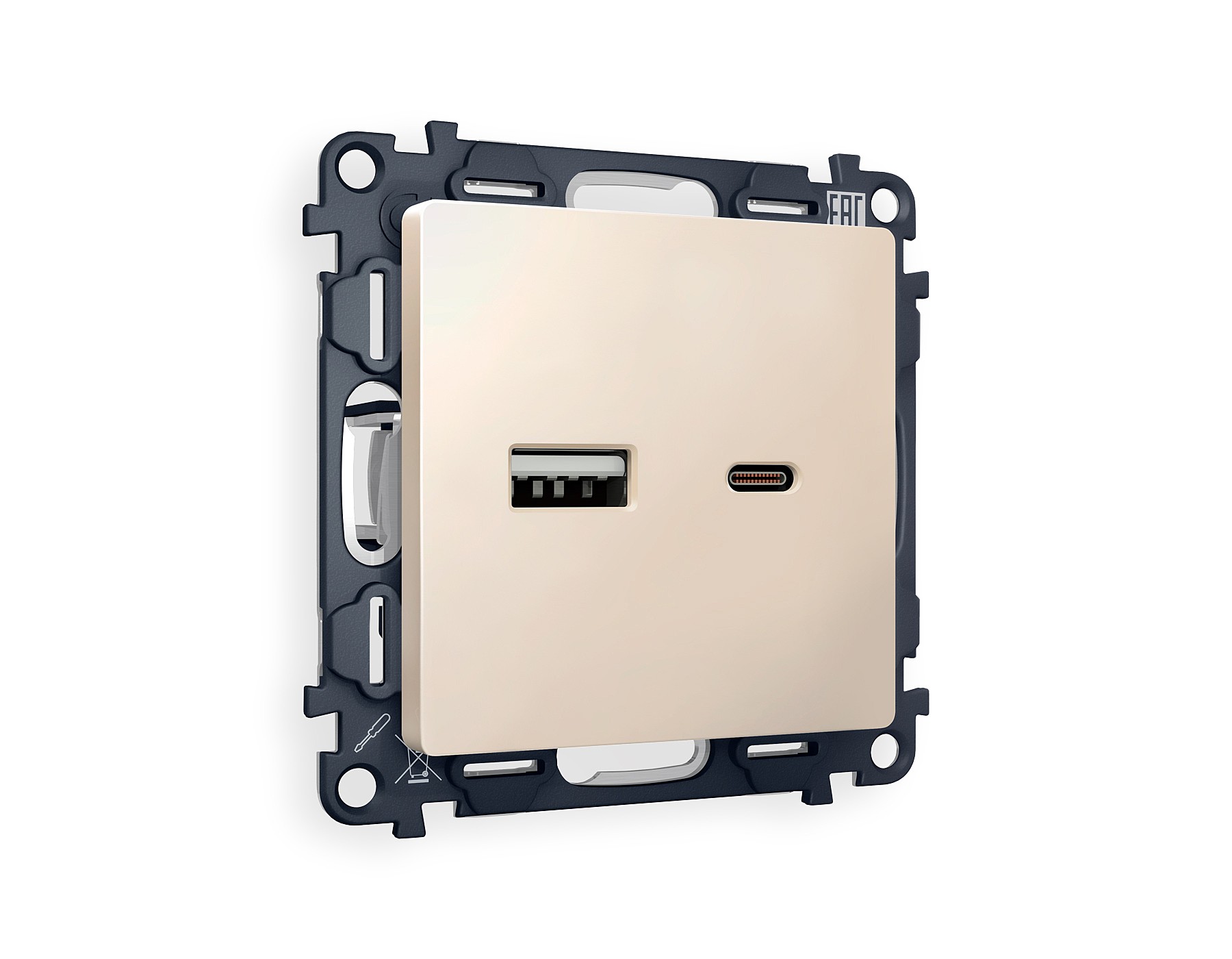 Розетка Ambrella Volt ALFA MA331010