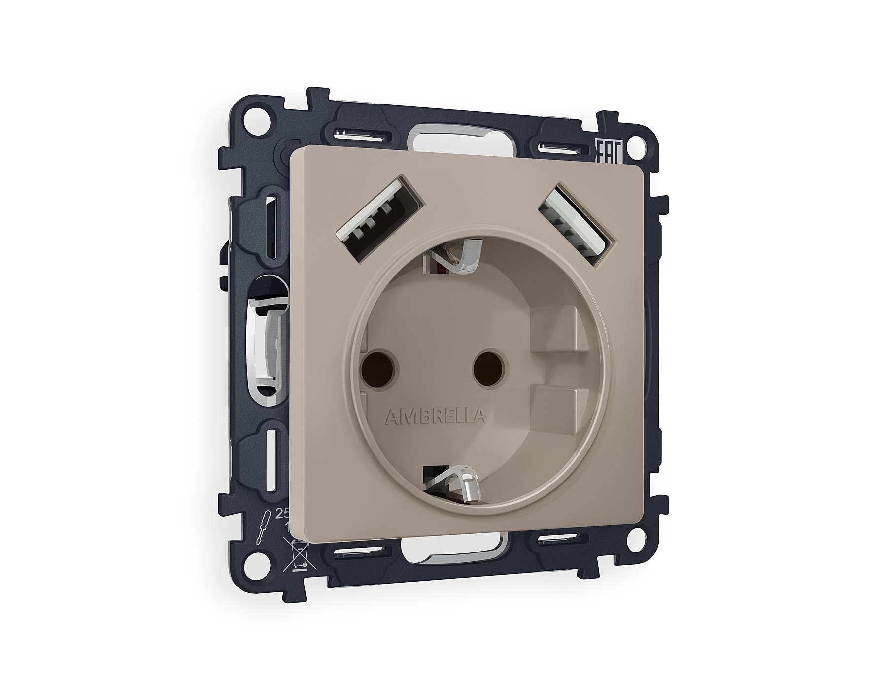 Розетка Ambrella Volt ALFA MA369010