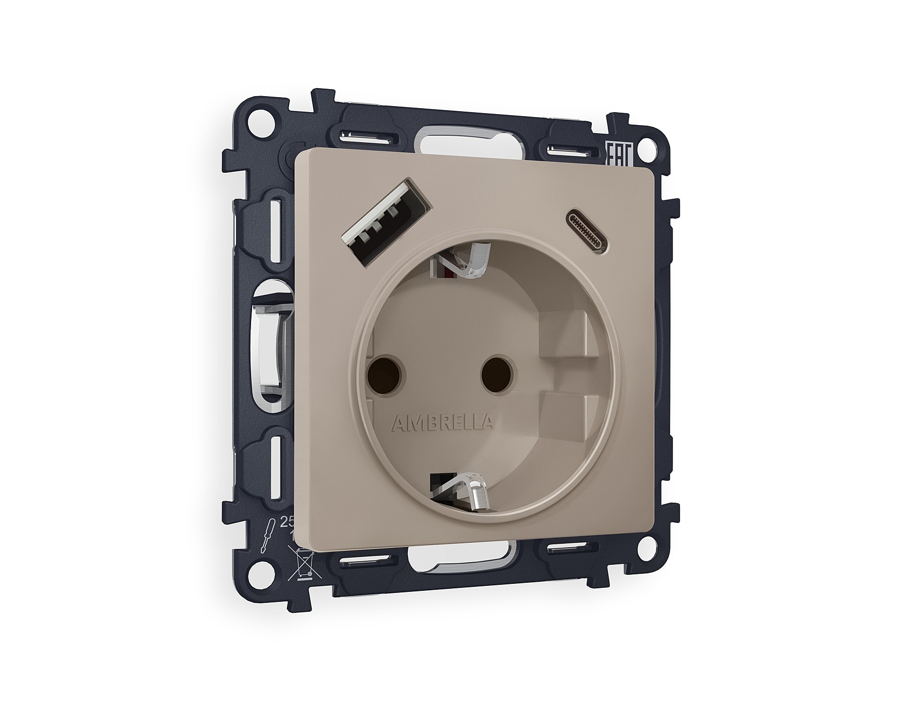 Розетка Ambrella Volt ALFA MA370010