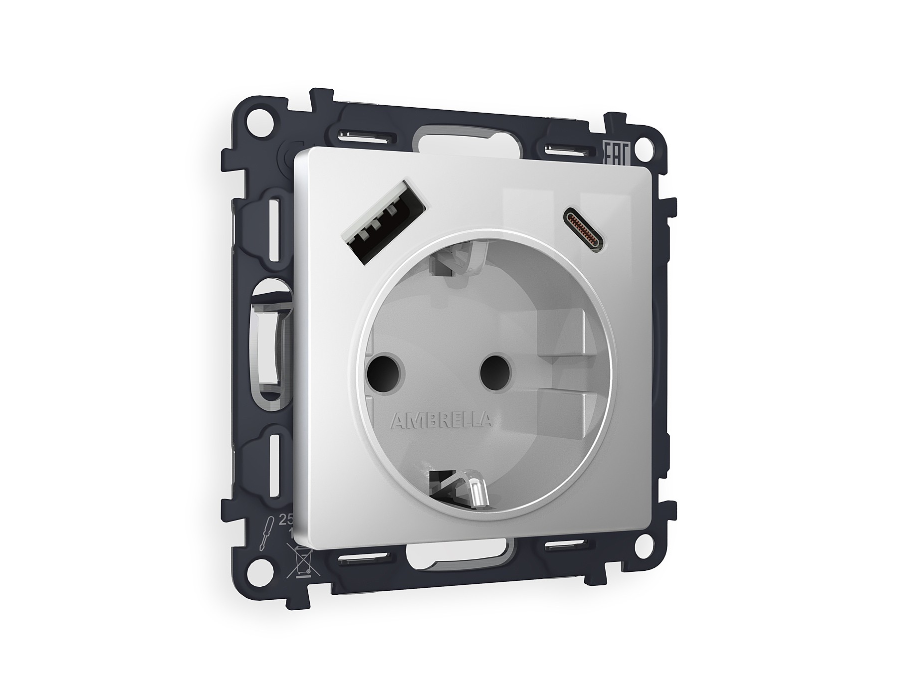 Розетка Ambrella Volt ALFA MA410010