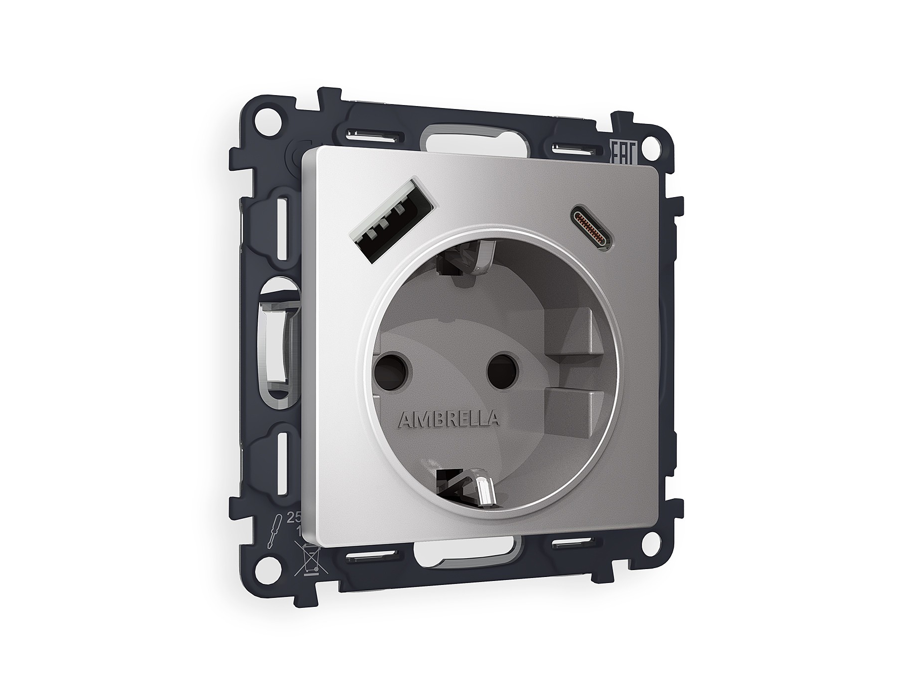 Розетка Ambrella Volt ALFA MA510010