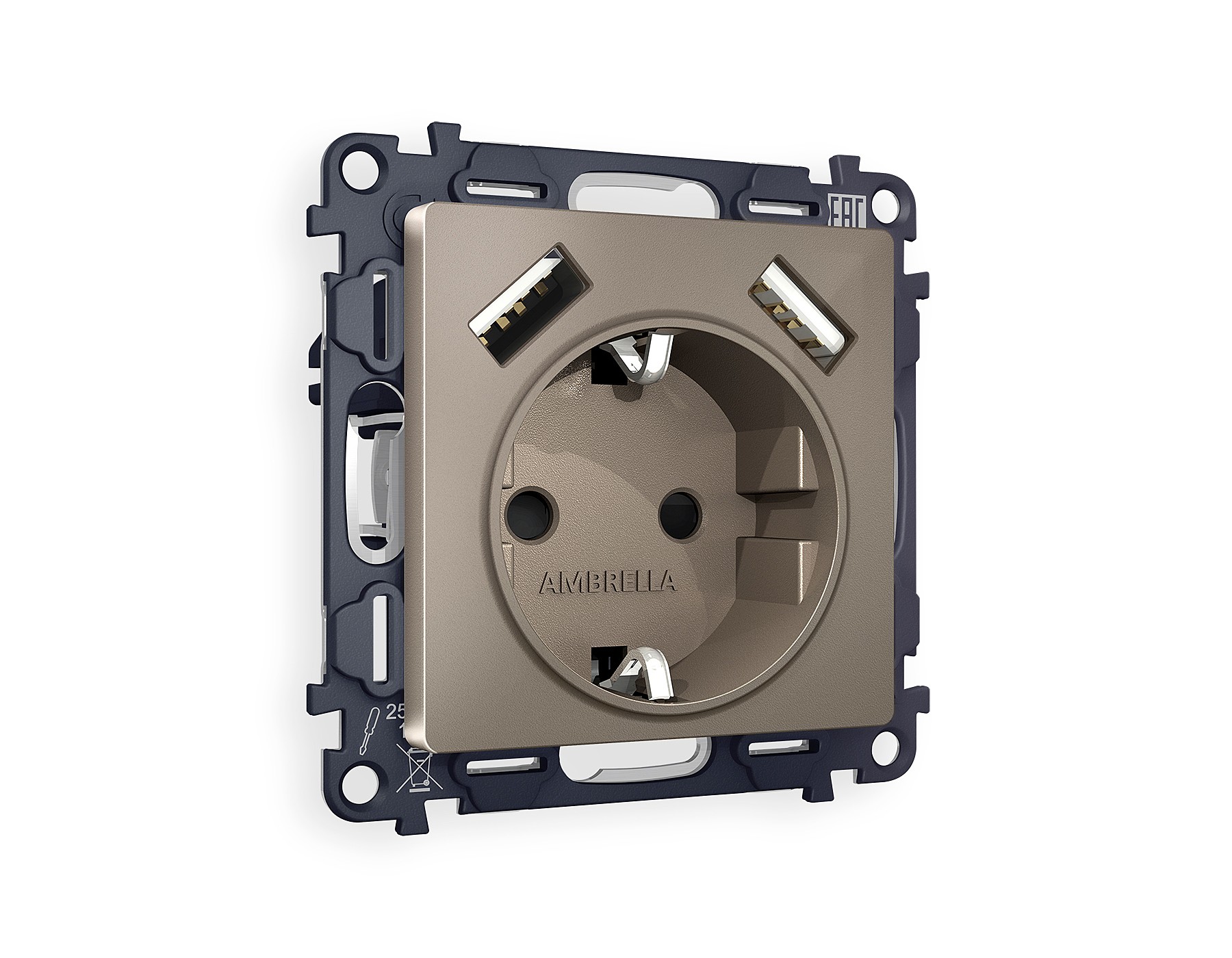 Розетка Ambrella Volt ALFA MA639010