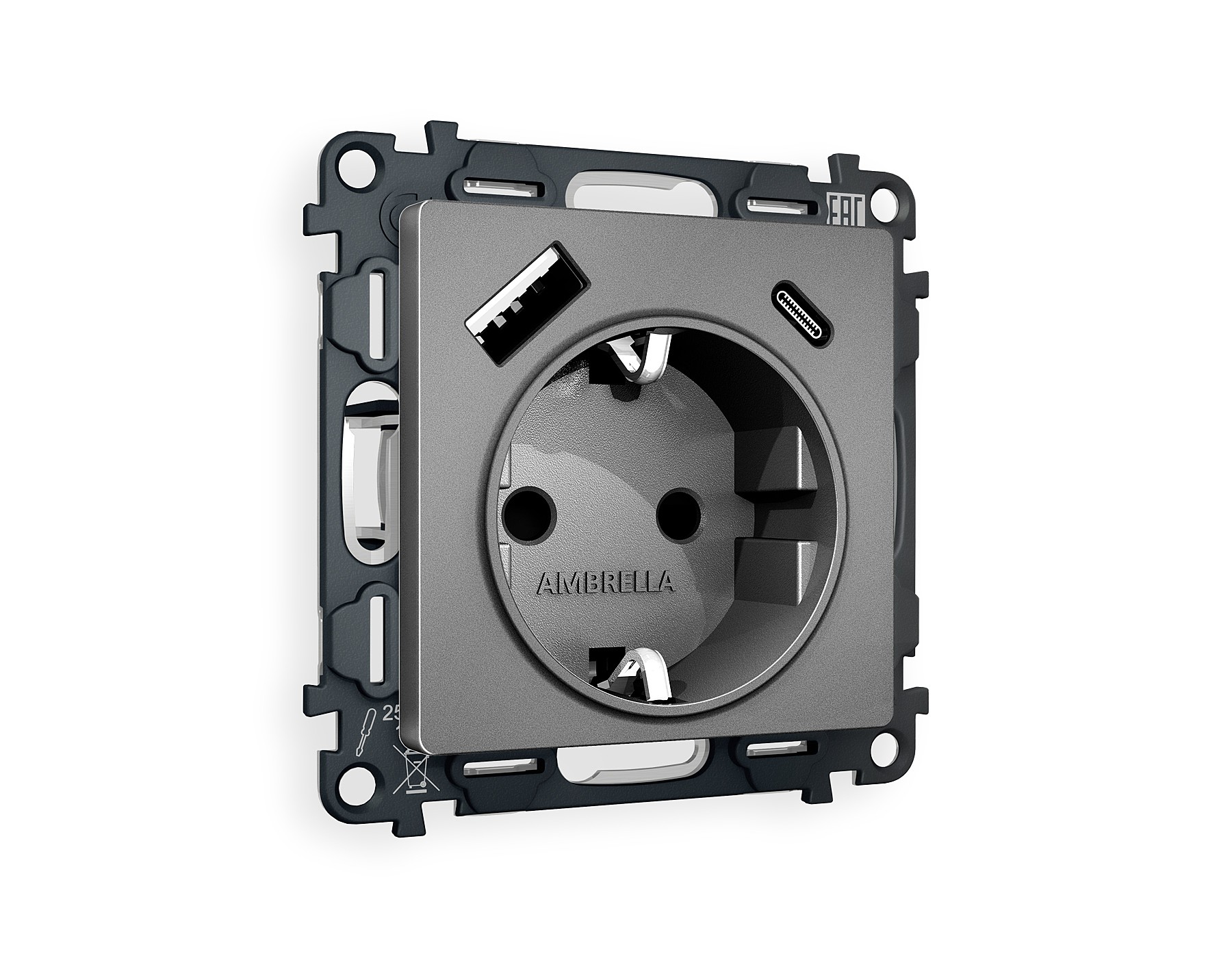 Розетка Ambrella Volt ALFA MA660010