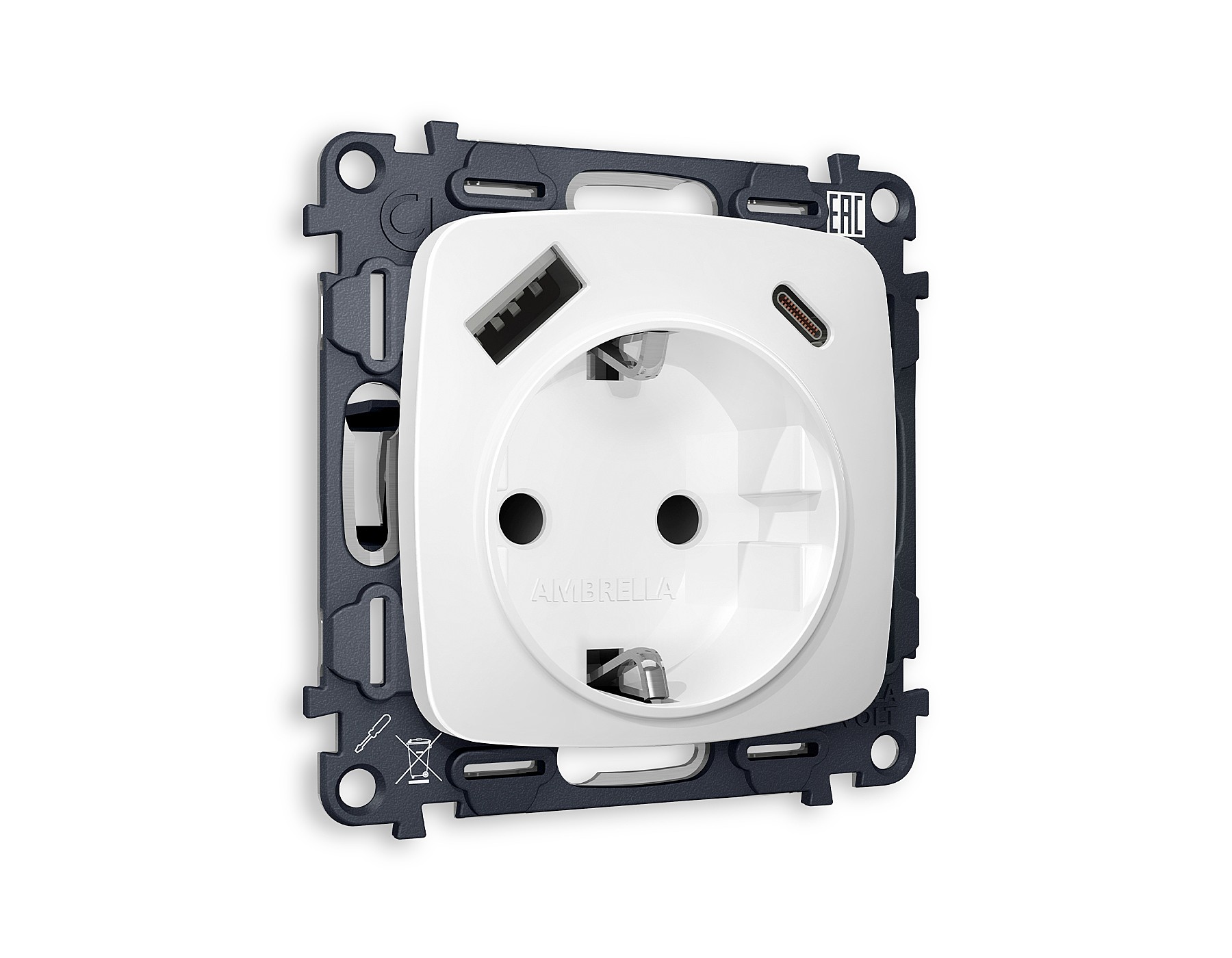 Розетка Ambrella Volt OMEGA MO130010