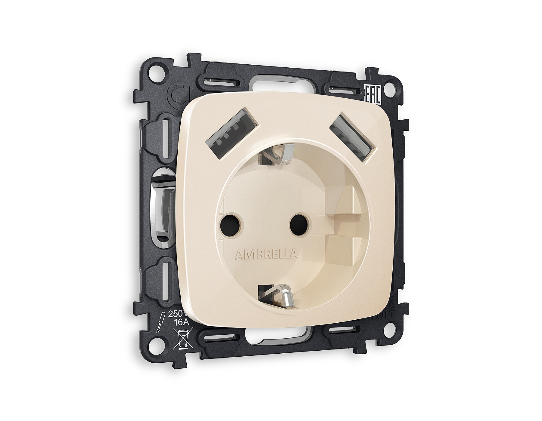 Розетка Ambrella Volt OMEGA MO309010