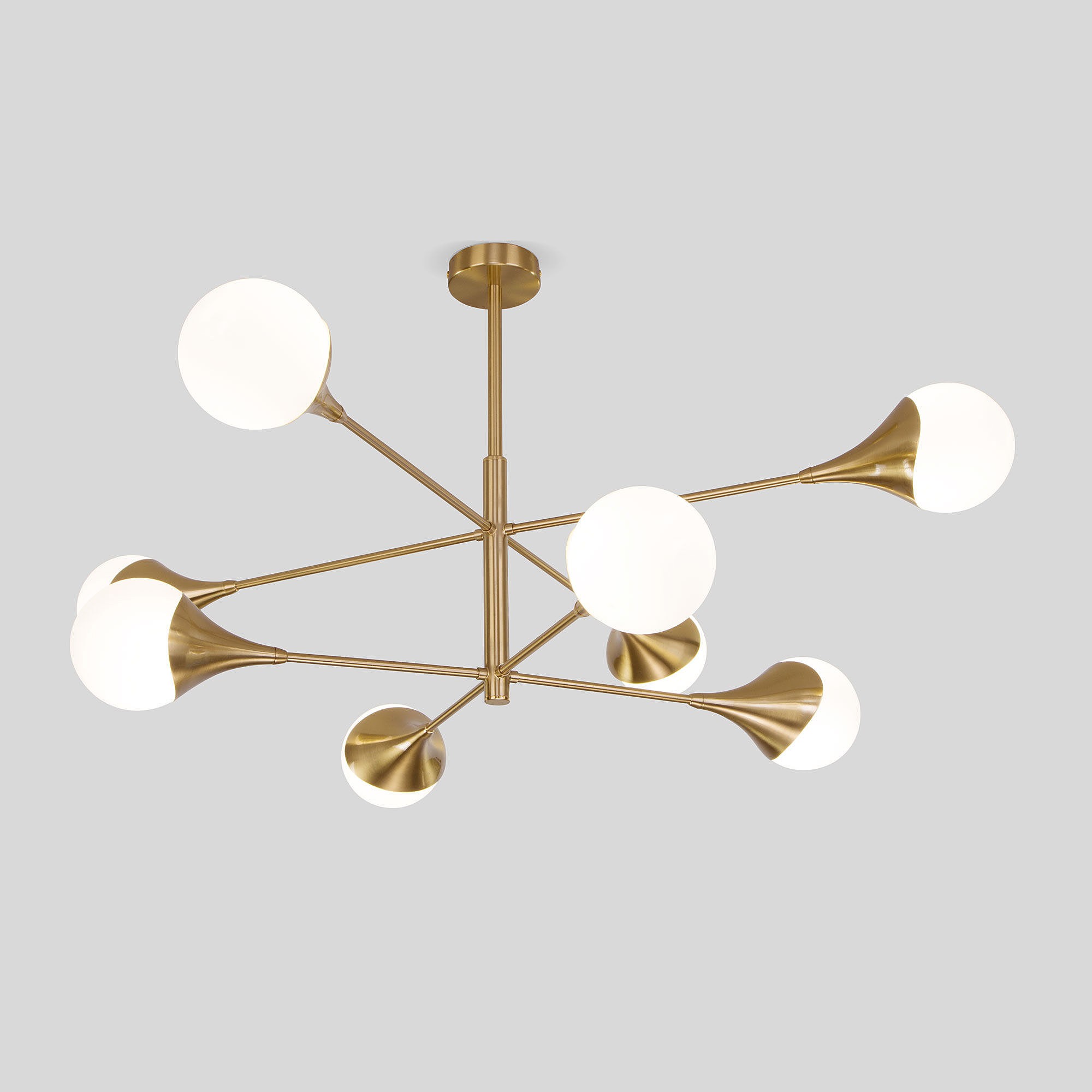 Потолочная люстра Eurosvet Calyx 60168/8 латунь Smart