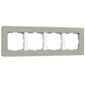 Рамка Werkel Split дымчатый/белый, soft-touch W0043067/ Рамка на 4 поста Split (дымчатый/белый, soft-touch)