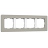 Рамка Werkel Split дымчатый/белый, soft-touch W0043067/ Рамка на 4 поста Split (дымчатый/белый, soft-touch)