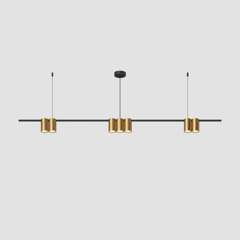 Светильник подвесной Denkirs Orbit DK4063-BK+SG