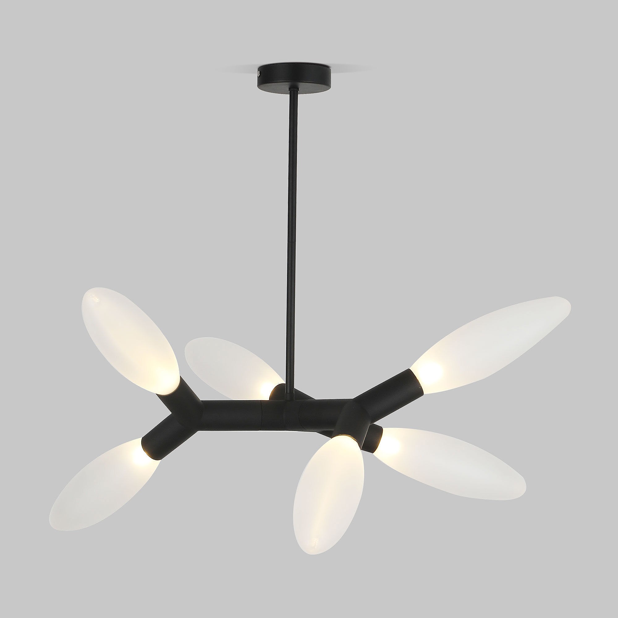 Люстра на штанге Eurosvet Covalent 30180/6 черный Smart