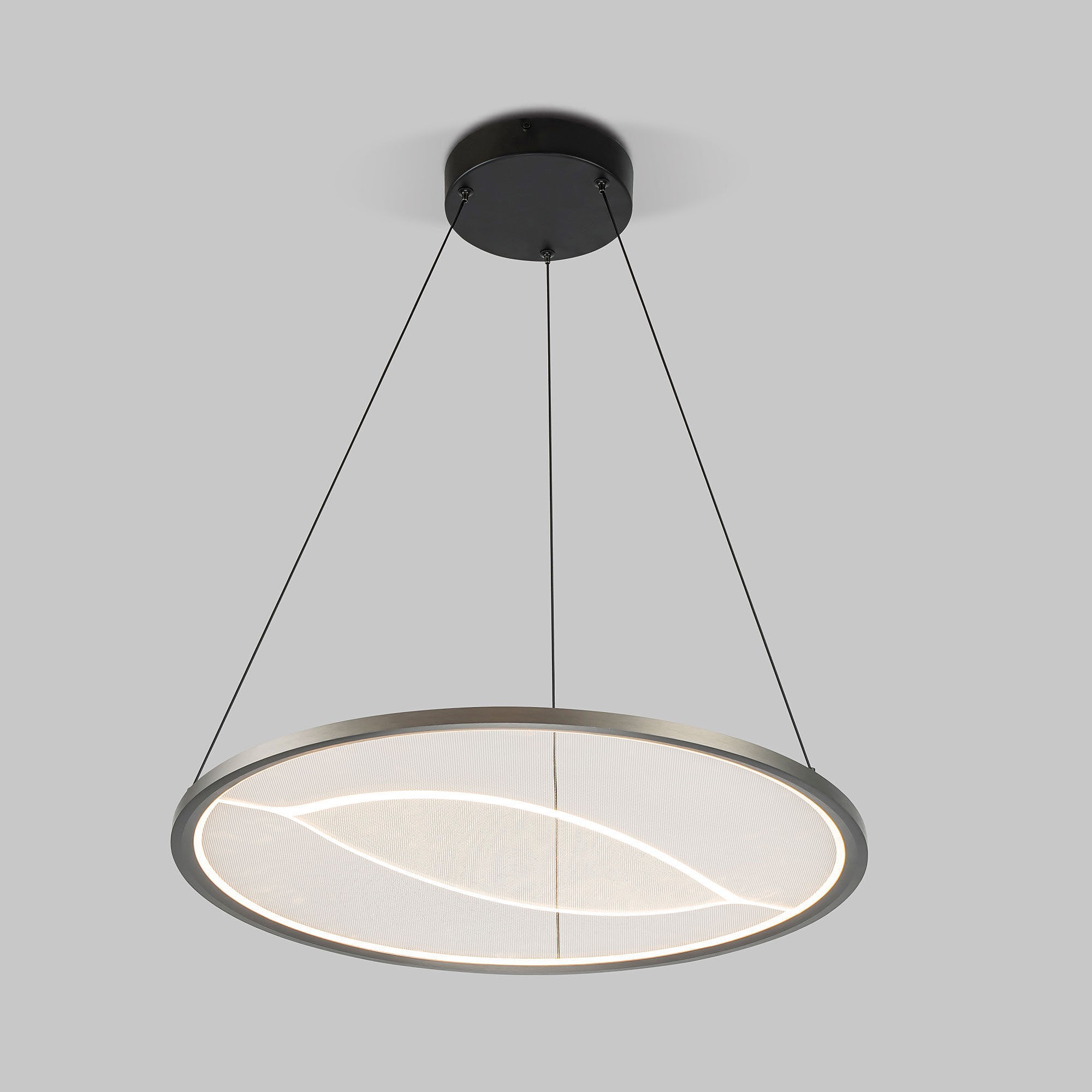 Подвесная люстра Eurosvet Occhio 40027/1 LED серый