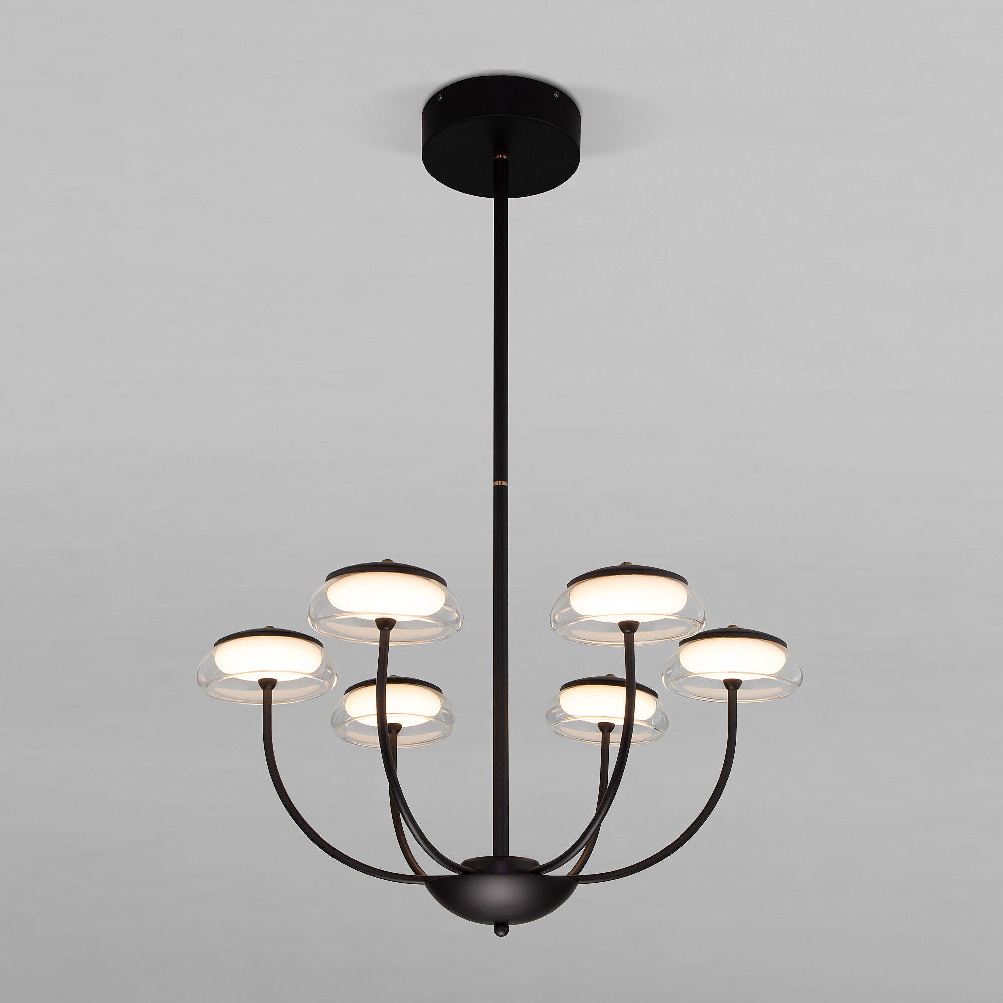 Люстра на штанге Eurosvet Fungo 50388 LED черный