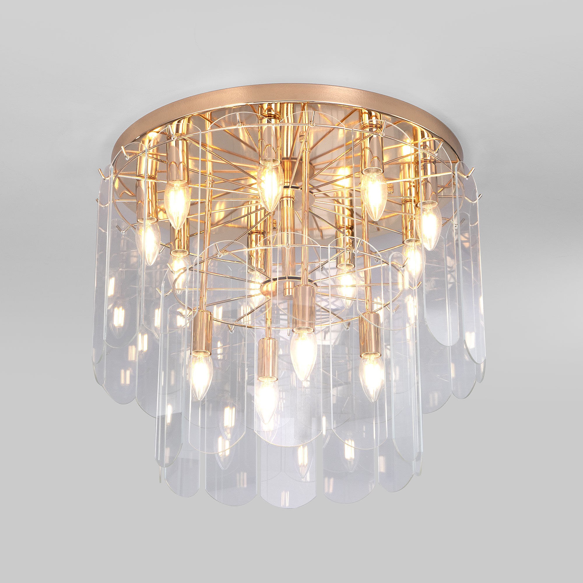 Потолочная люстра Eurosvet Claire 60171 золото Smart