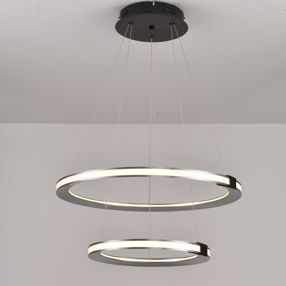 Подвесная люстра ILedex Vision 9225-6+4SD GR+BK