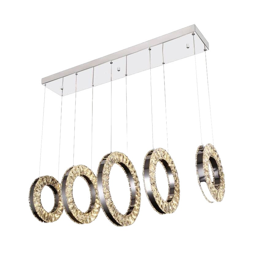 Светильник подвесной ILedex Crystal ice 4460-5 72W CR