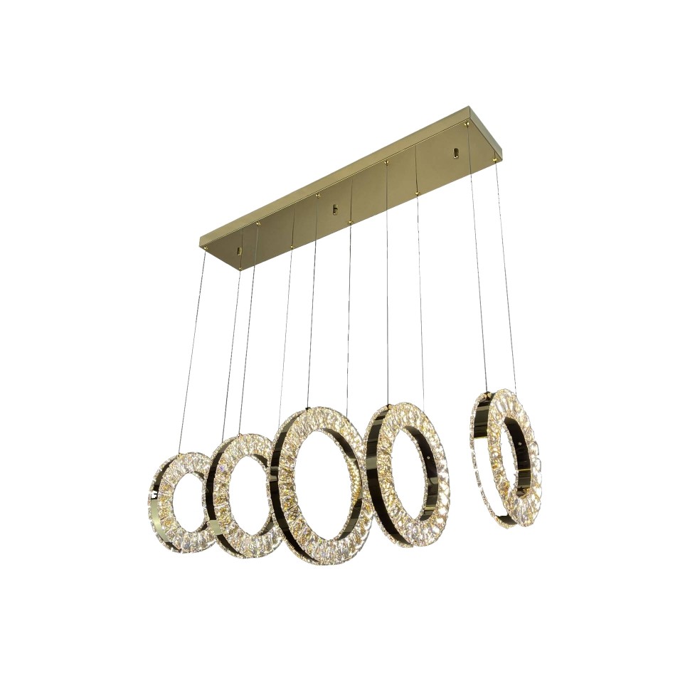 Светильник подвесной ILedex Crystal ice 4460-5 72W TGD